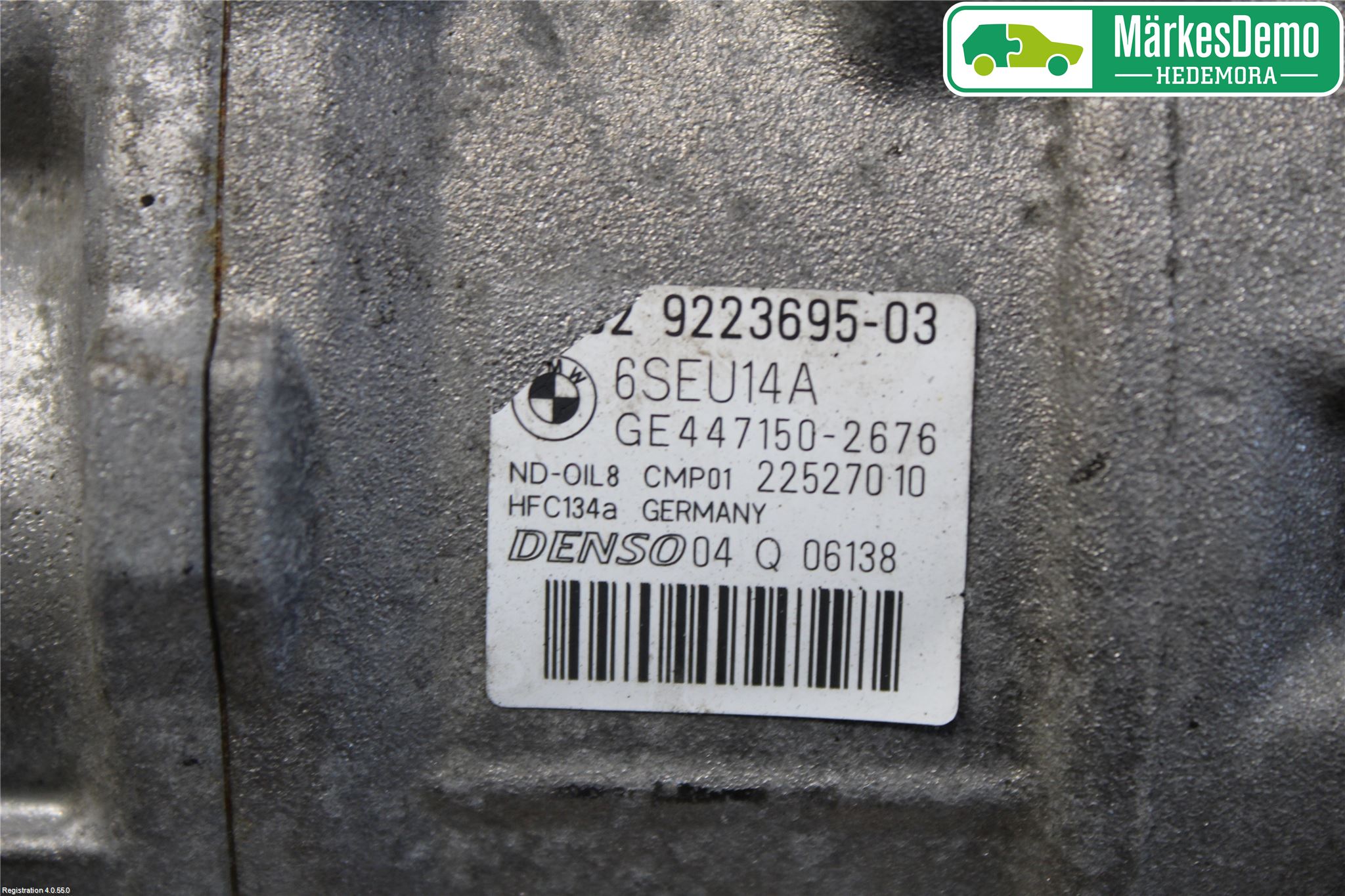 BMW 3 F30/F31/F80 12-19 Varme Ac Kompressor