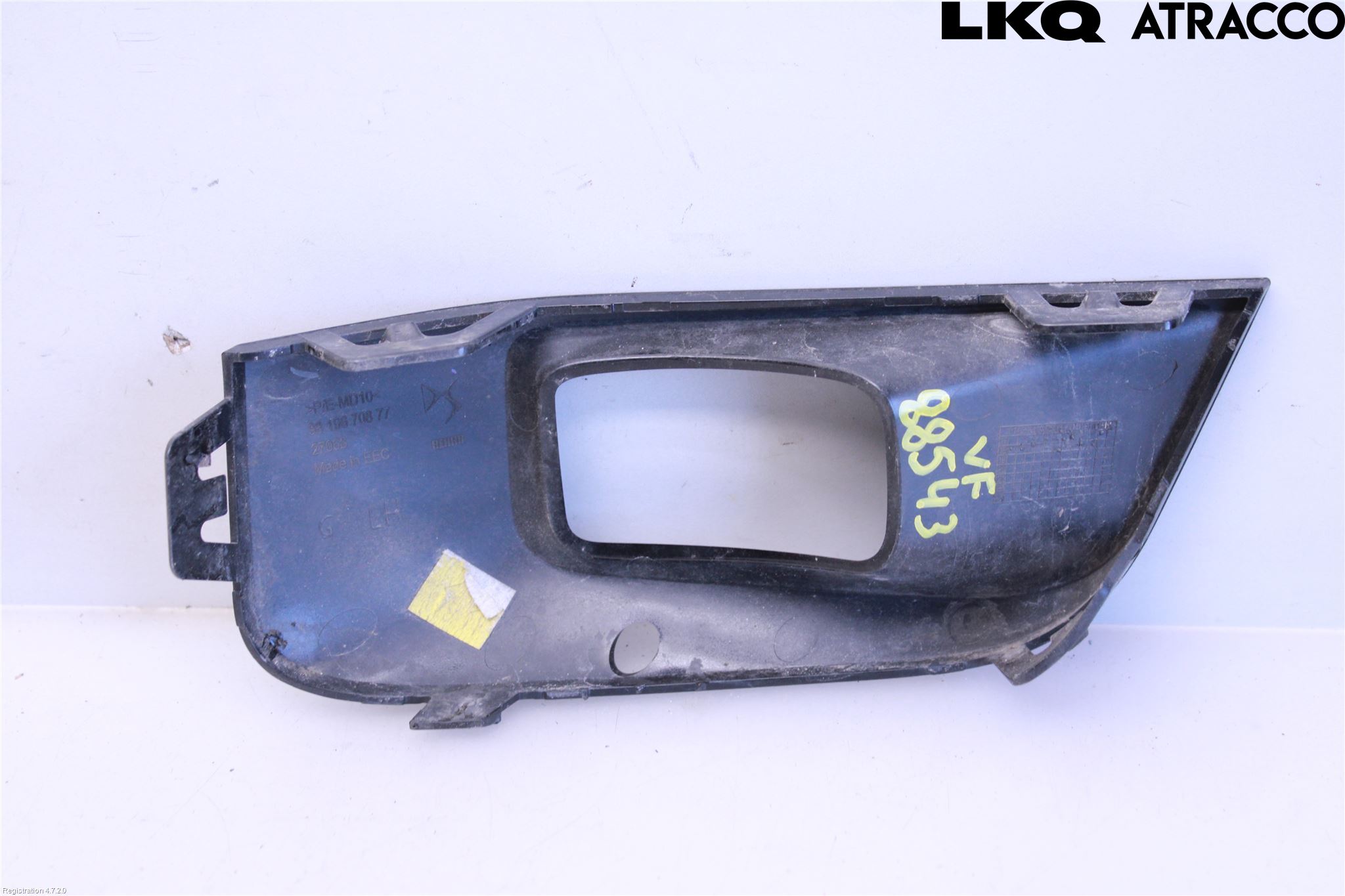Citroen DS 7 CROSSBACK 19-23 Frontlykt Kurve-Tåkelys Ramme