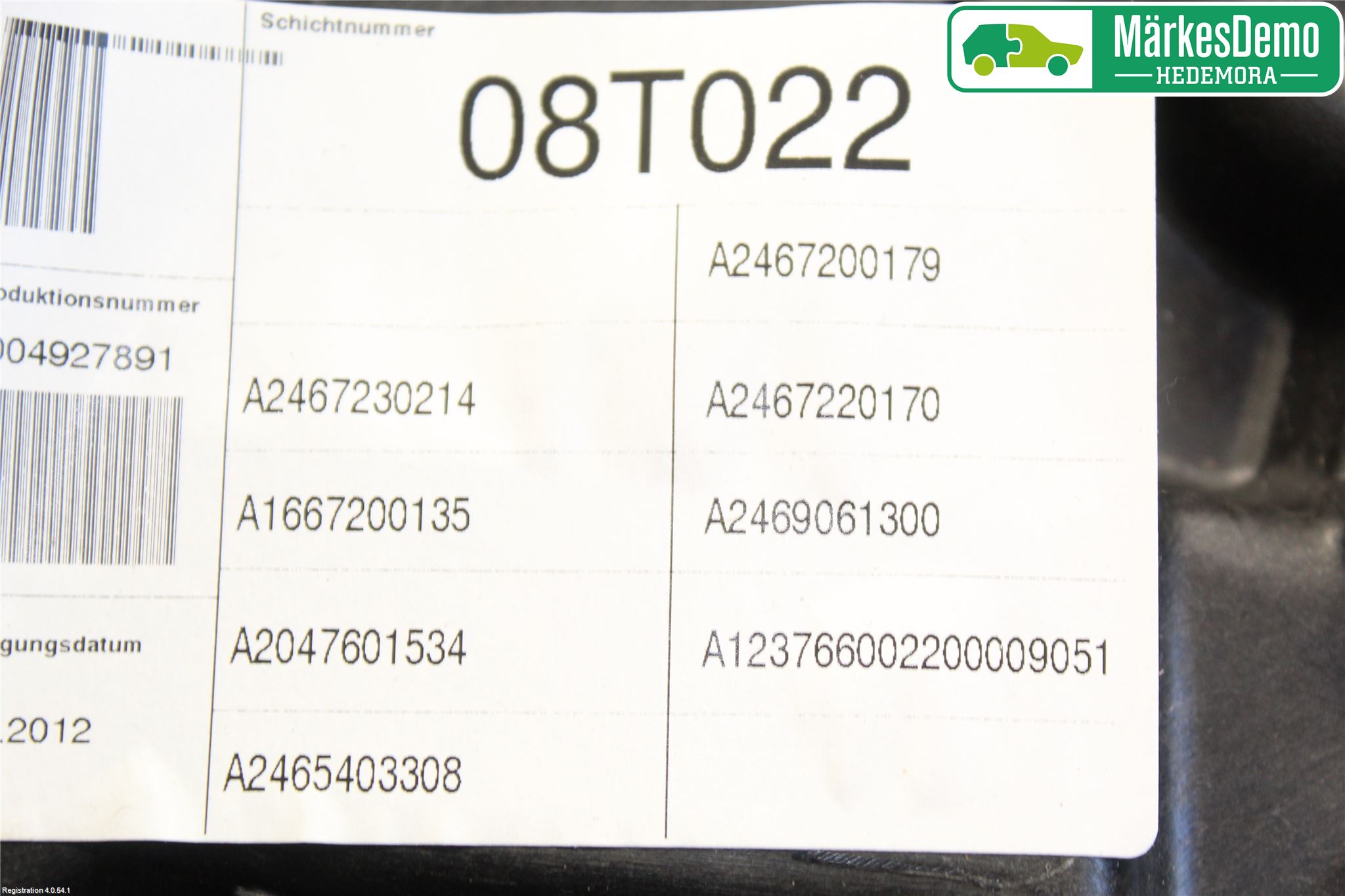 Mercedes-Benz MB B-KLASS (W246/W242) 12-19 Vindusheis El Komp