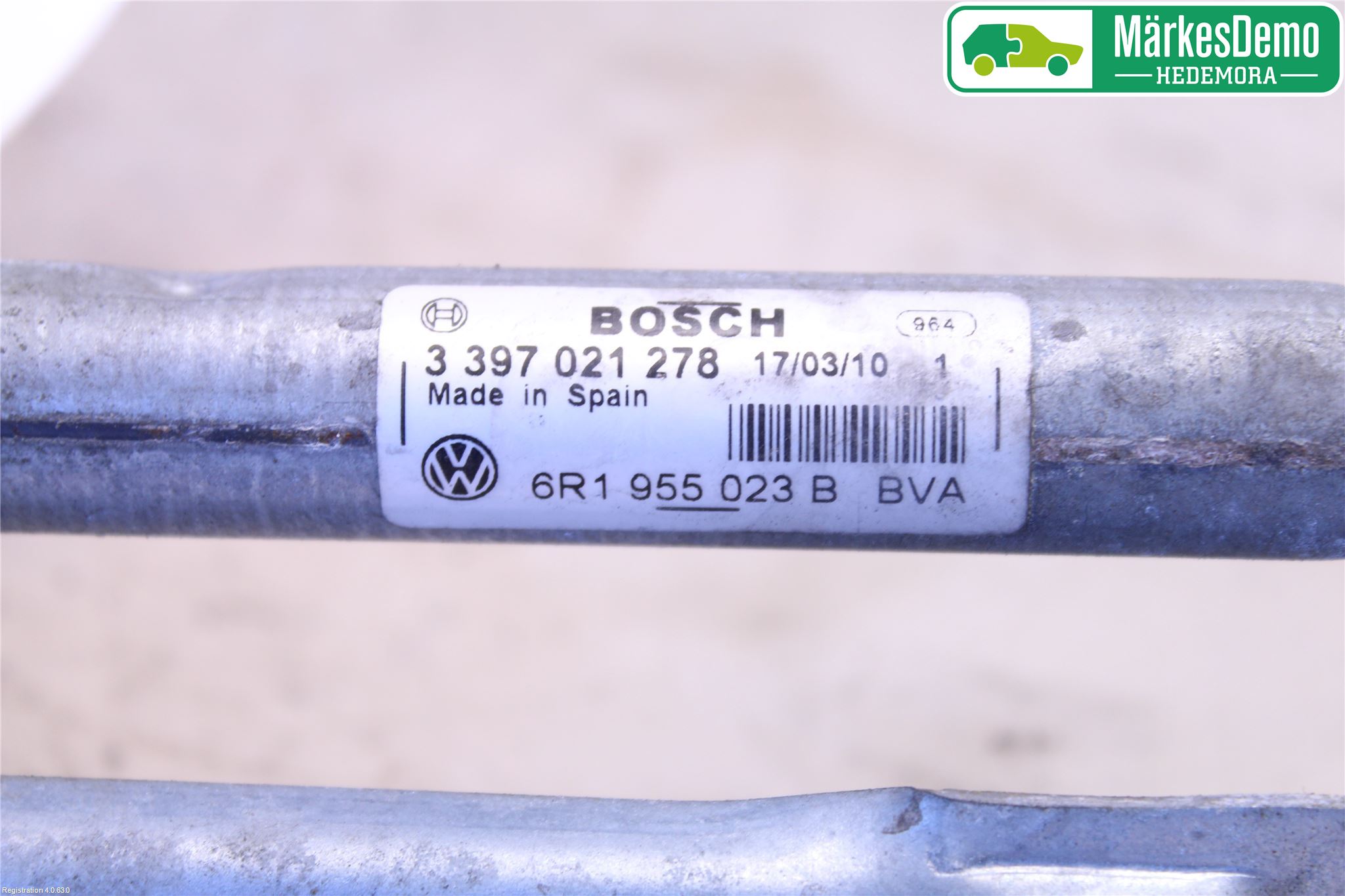 Volkswagen VW POLO 10-17 Viskeroverføring Frontrute