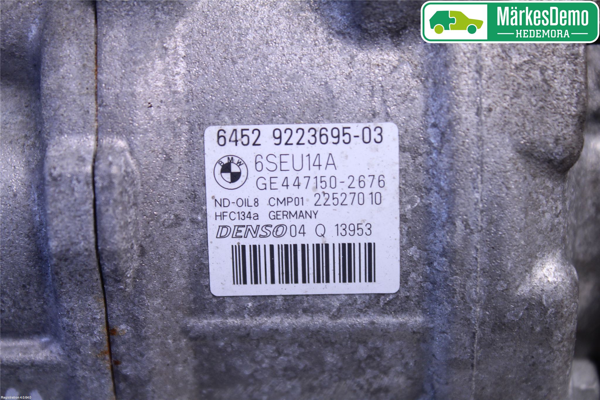 BMW 1 F20/F21 11-19 Varme Ac Kompressor