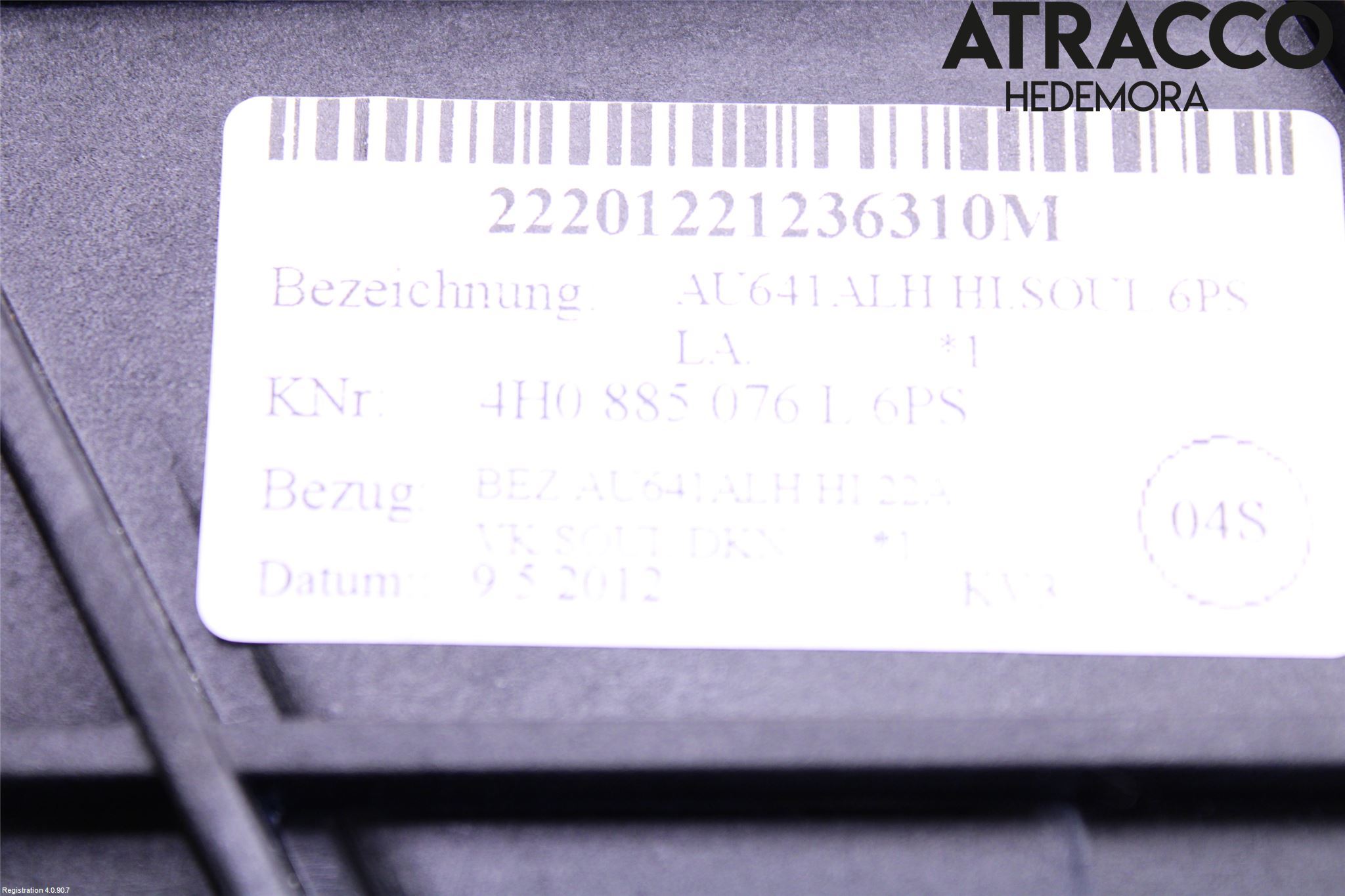 Audi A8/S8 4H 10-17 Innr Armlene