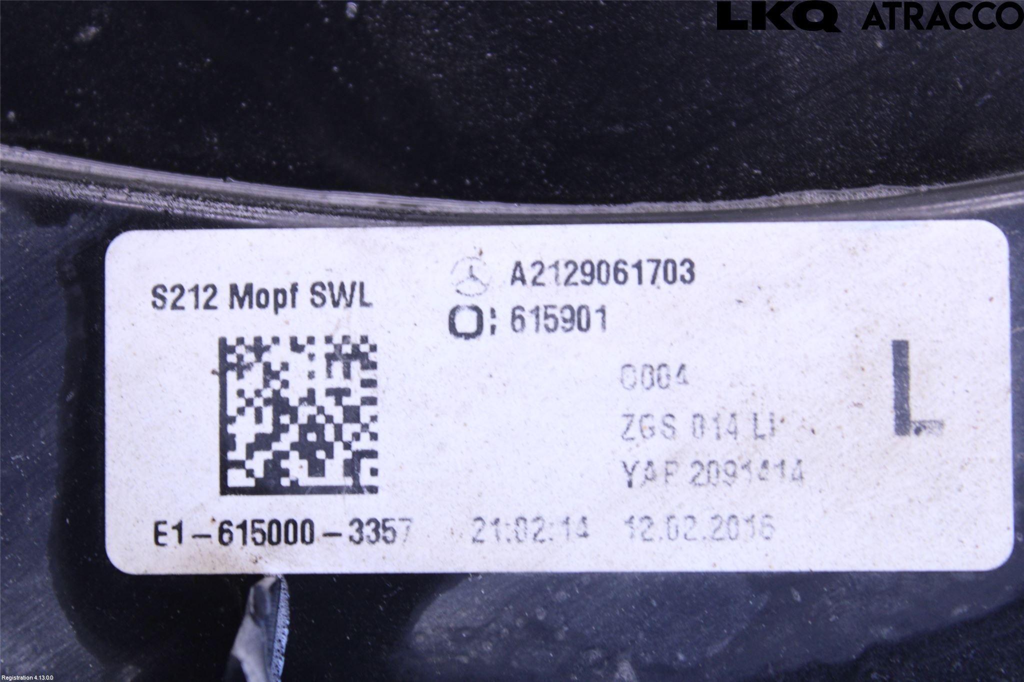 Mercedes-Benz MB E-KLASS (W212) 09-16 Baklykt Venstre