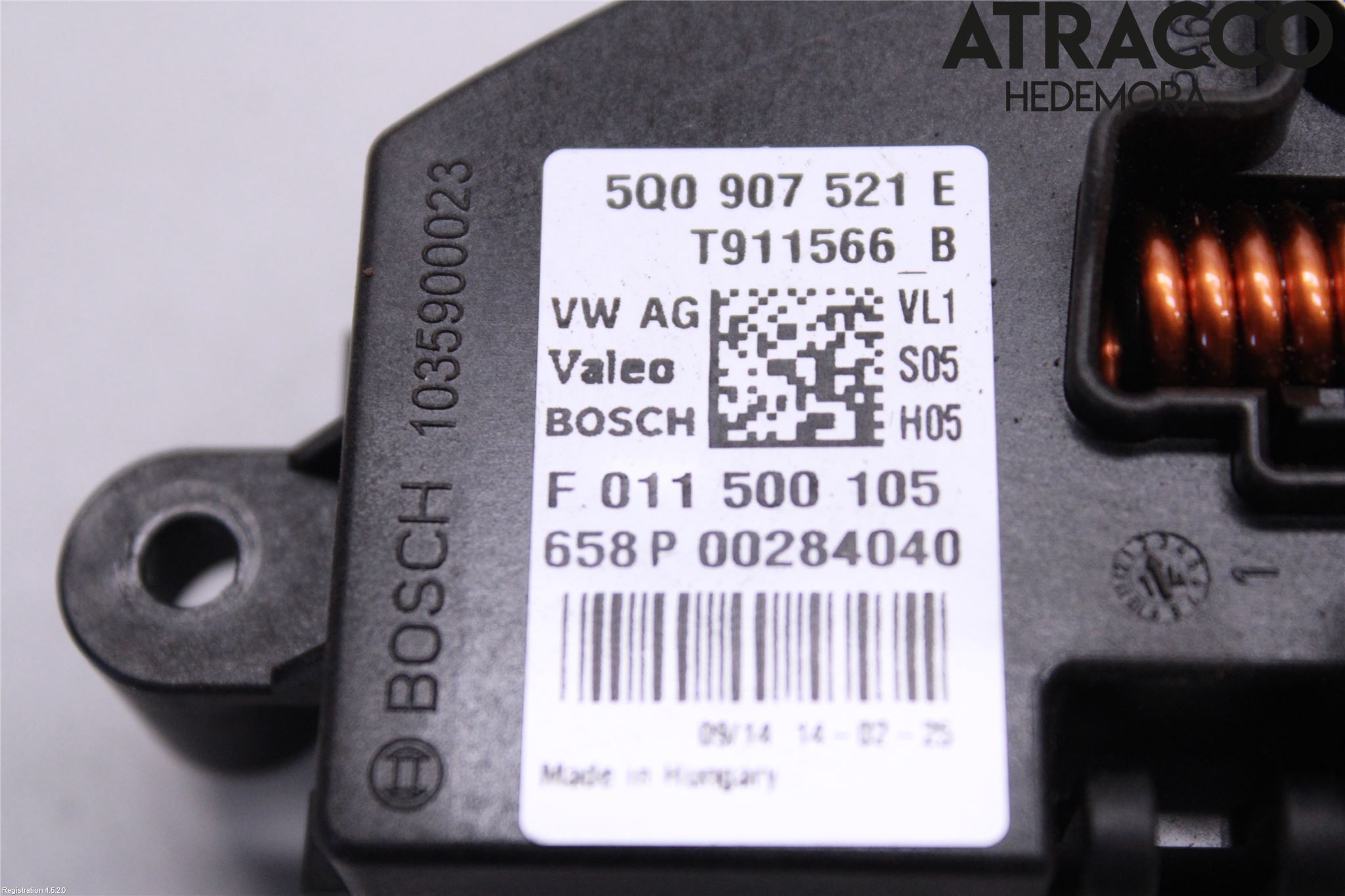 Audi A3/S3 8V 13-20 Varmeapparat Viftemotstand