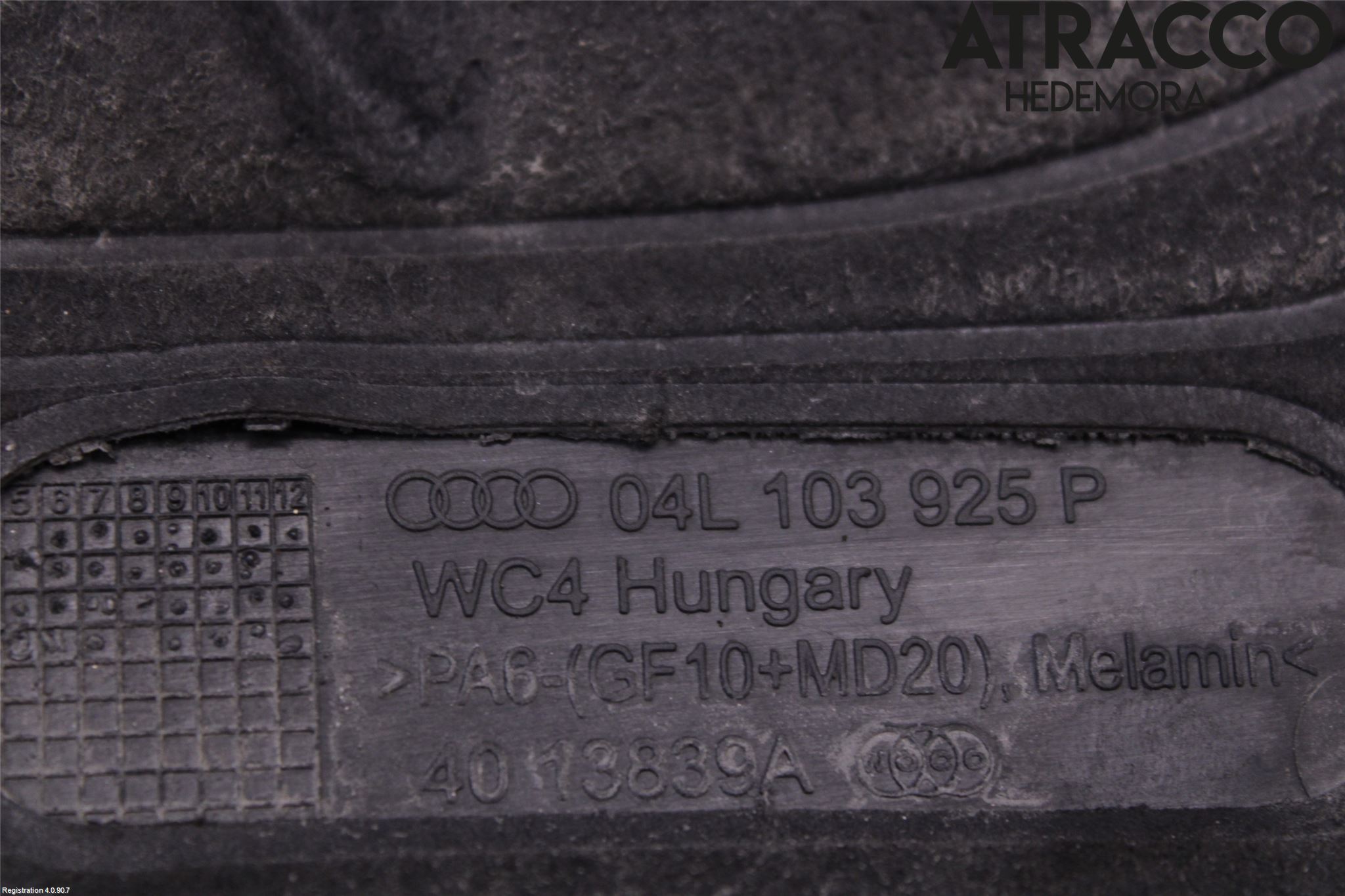 Audi A4/S4 B9 20- Motor Deksel Over Motor