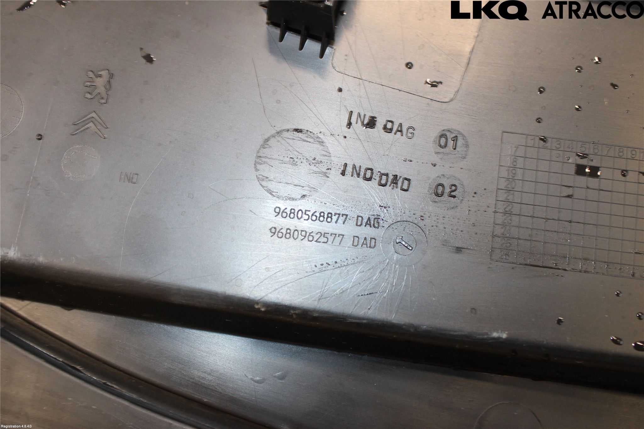 Citroen BERLINGO 08-18 Visker Deksel-Grill-Under Frr