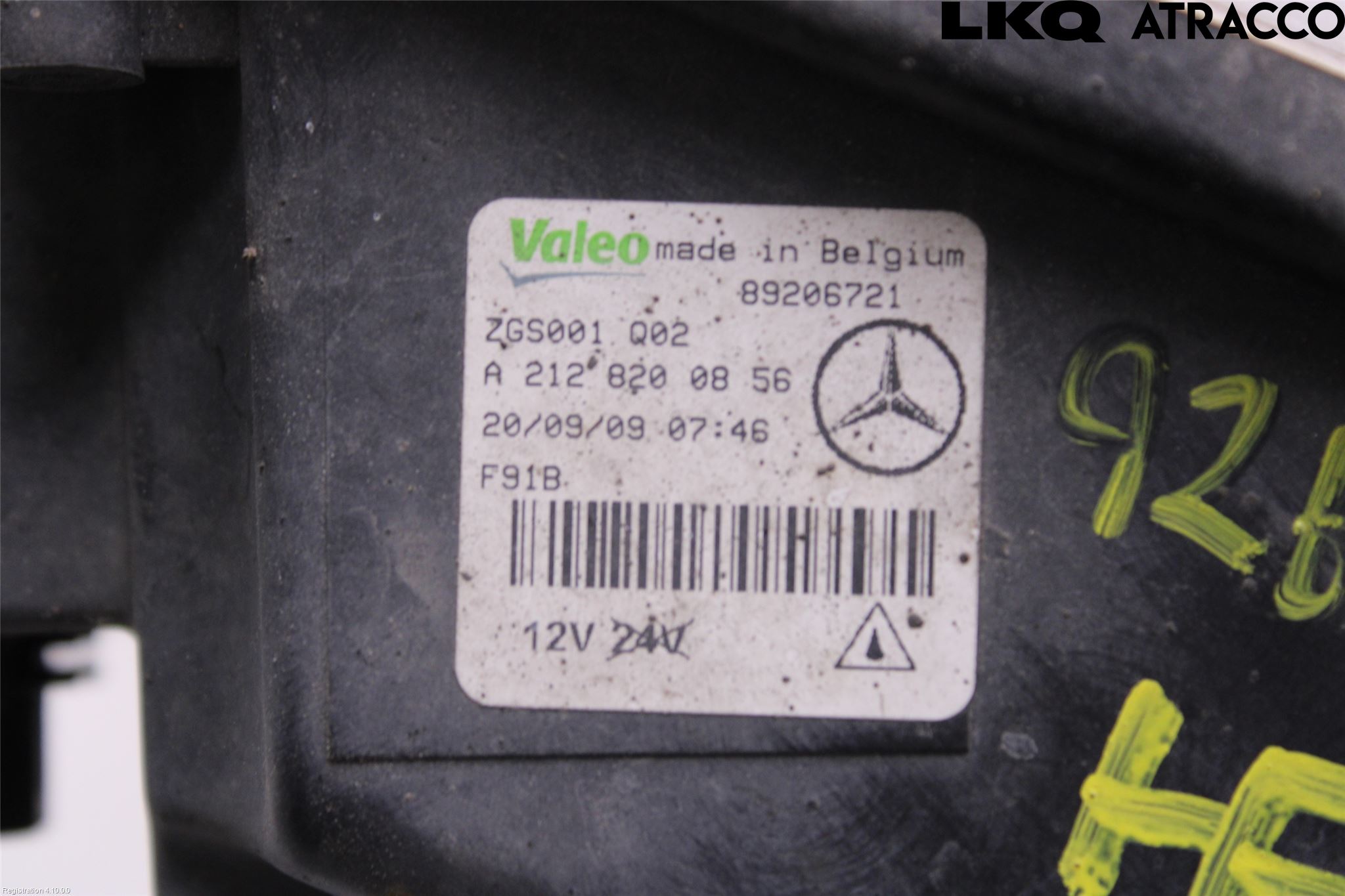 Mercedes-Benz MB E-KLASS (W212) 09-16 Frontlykt-Kurve-Tåkelys