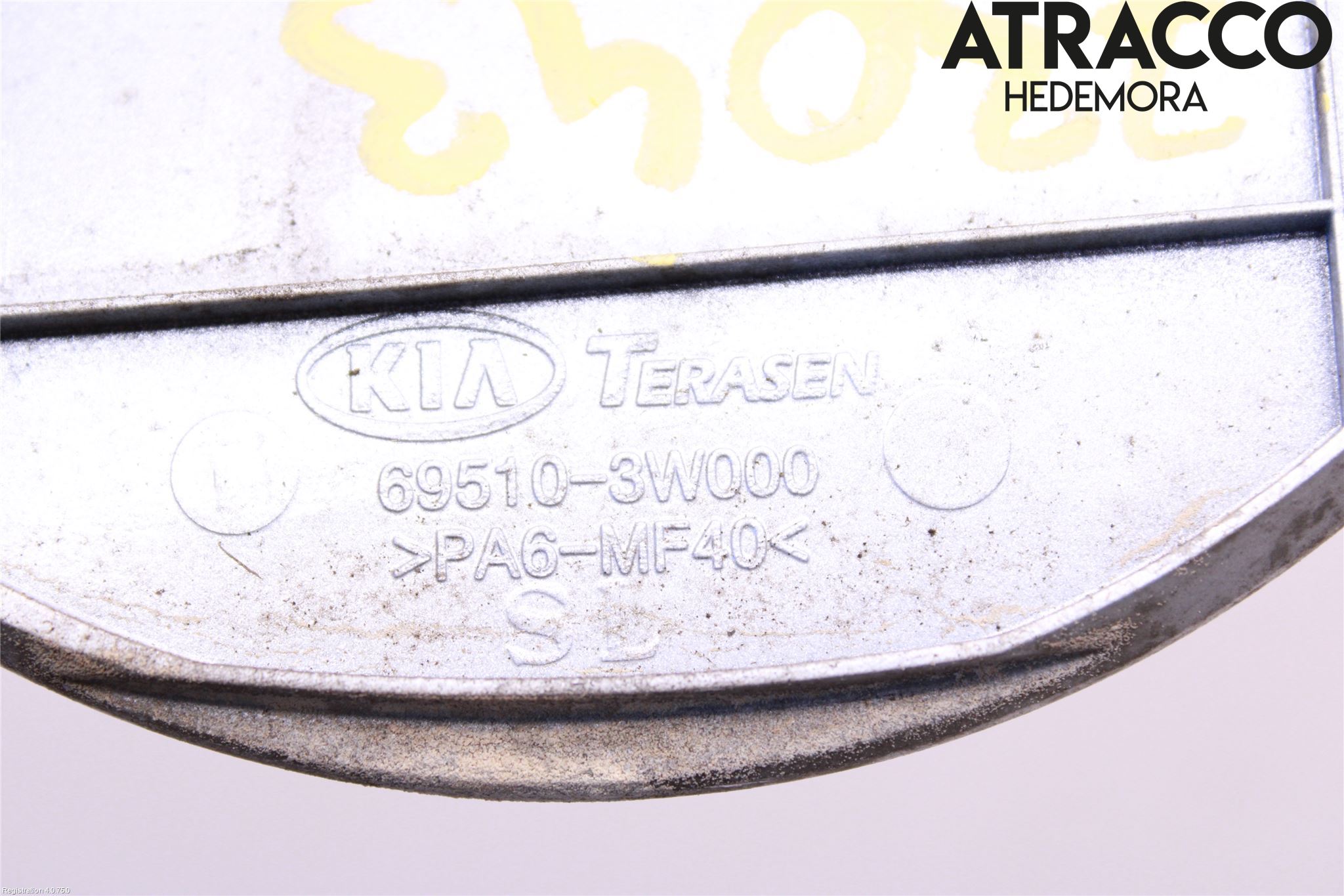 Kia SPORTAGE (SL) 11-15 Drivstoff Tankluke