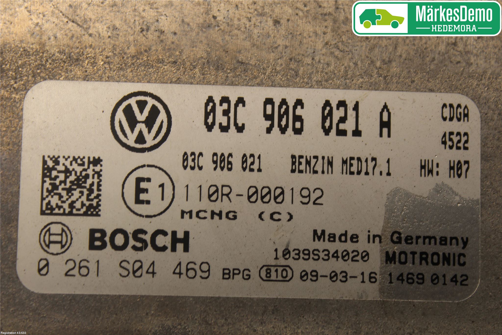 Volkswagen VW PASSAT 05-11 Styreenhet Innsprøytning