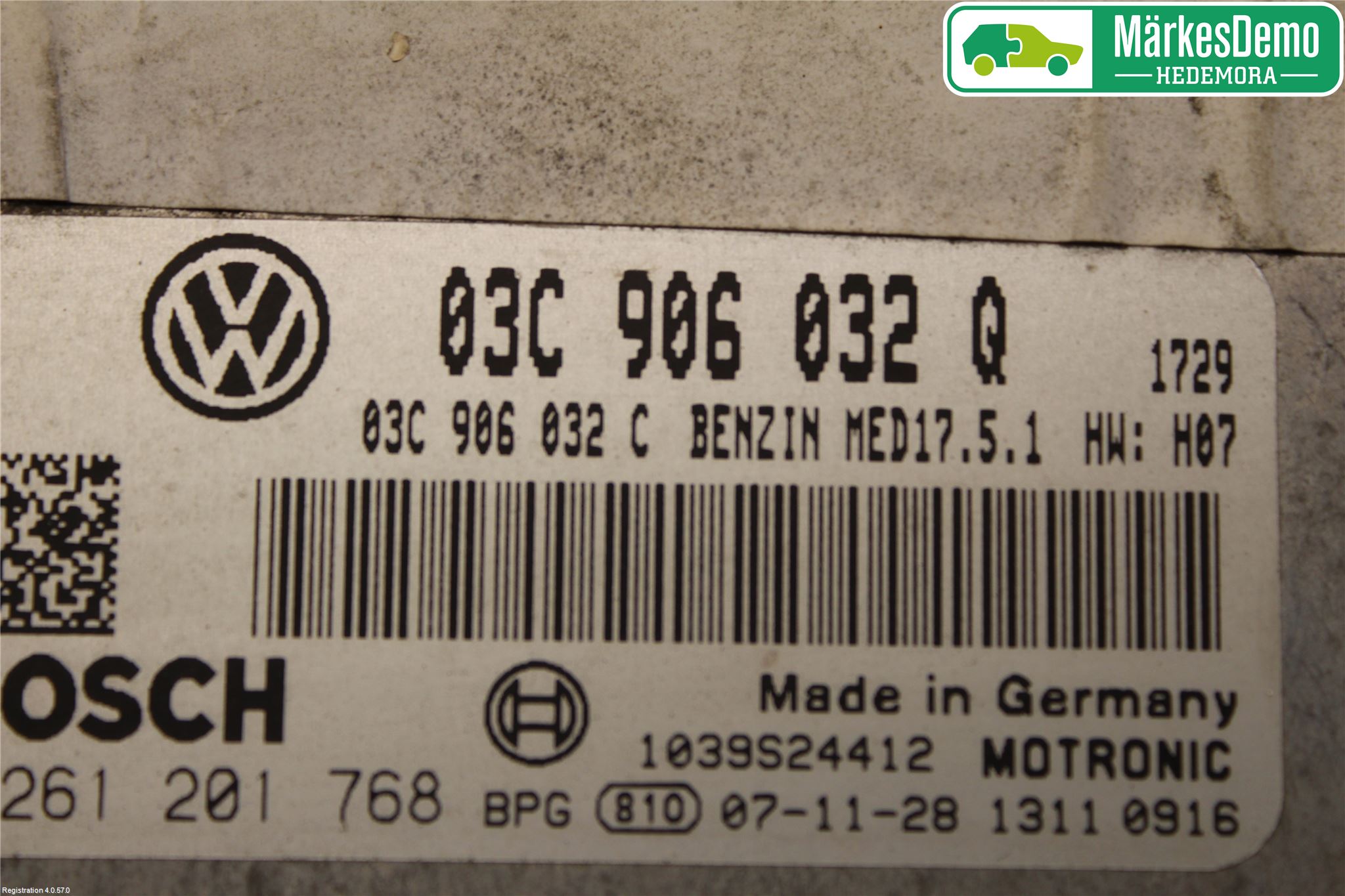 Volkswagen VW GOLF V 04-09 Styreenhet Innsprøytning