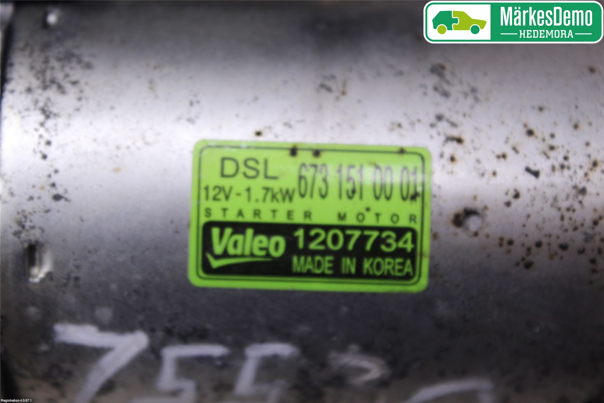 SsangYong SSANG YONG TIVOLI 17- Startmotor