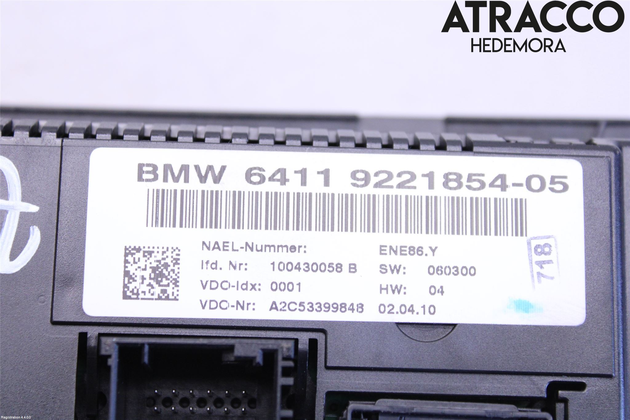 BMW 3 E92/93 Coupé/Cab 05-14 Varme Ac Betjening-Display