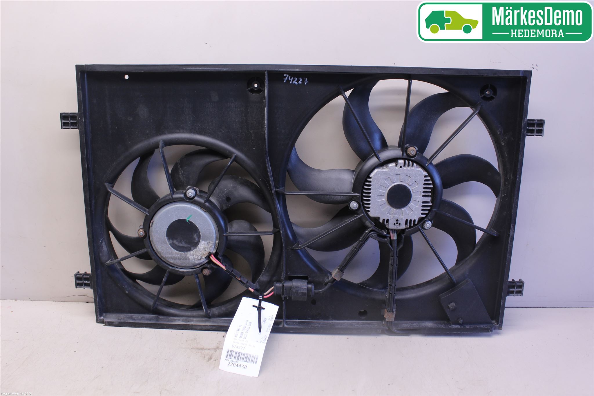 Skoda FABIA 07-14 Kjølevifte Elektrisk