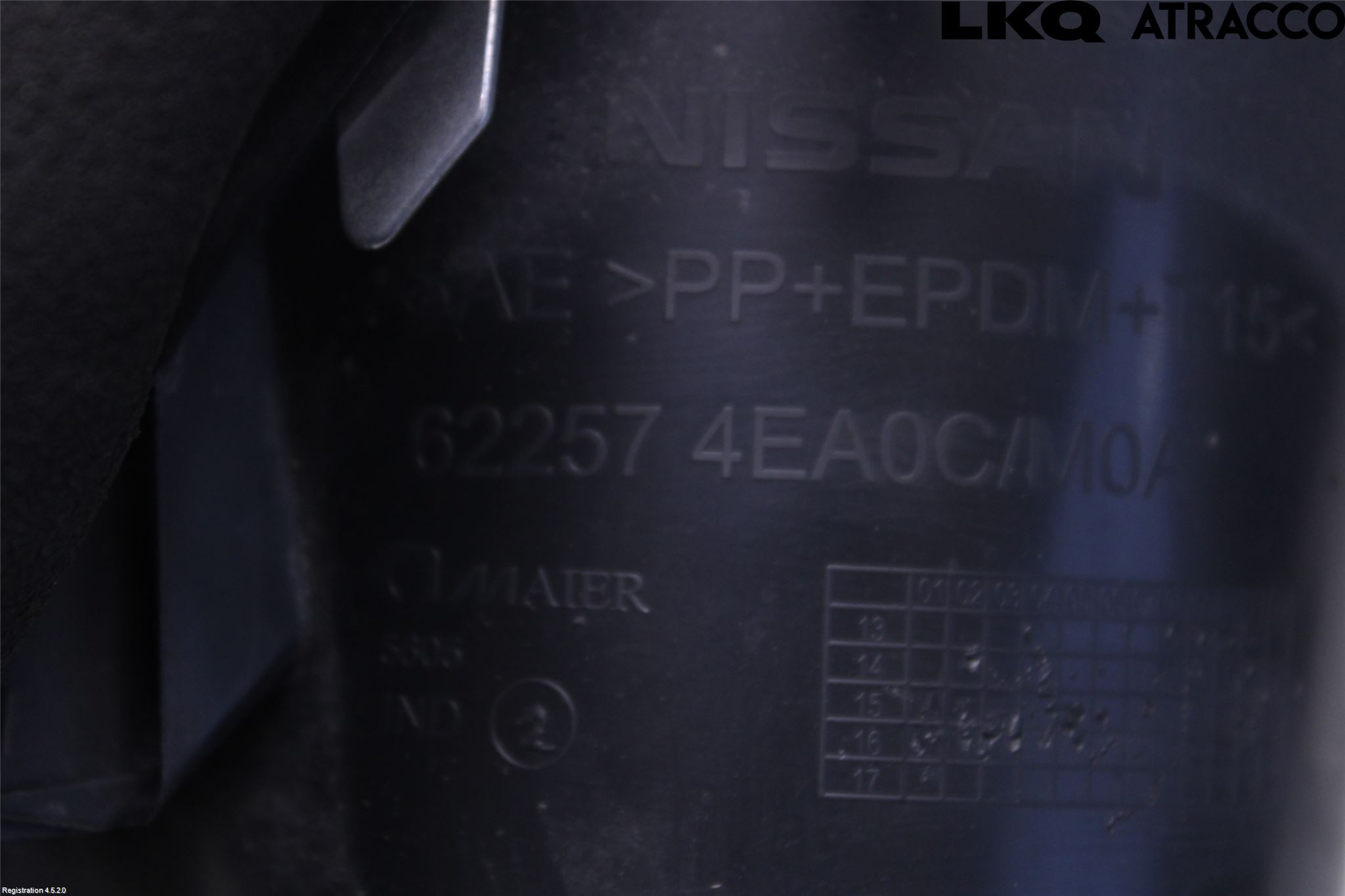 Nissan QASHQAI 14-17 Frontlykt Kurve-Tåkelys Ramme