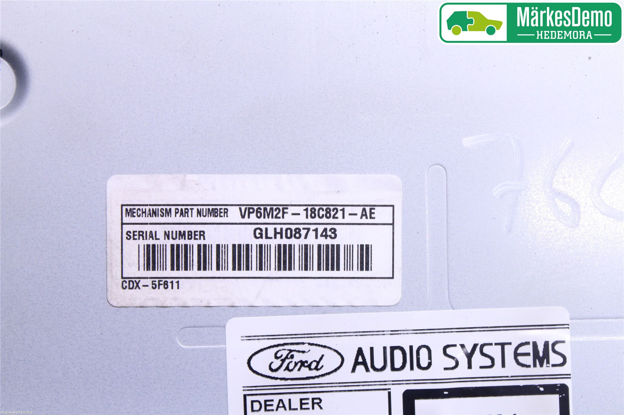 Ford MONDEO 07-15 Stereo Radio Med Cd