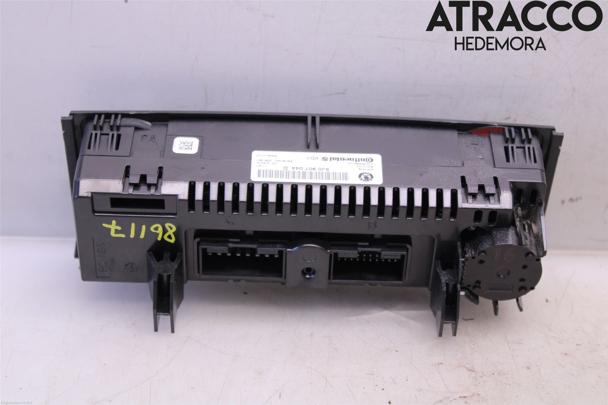 Skoda FABIA 07-14 Varme Ac Betjening-Display