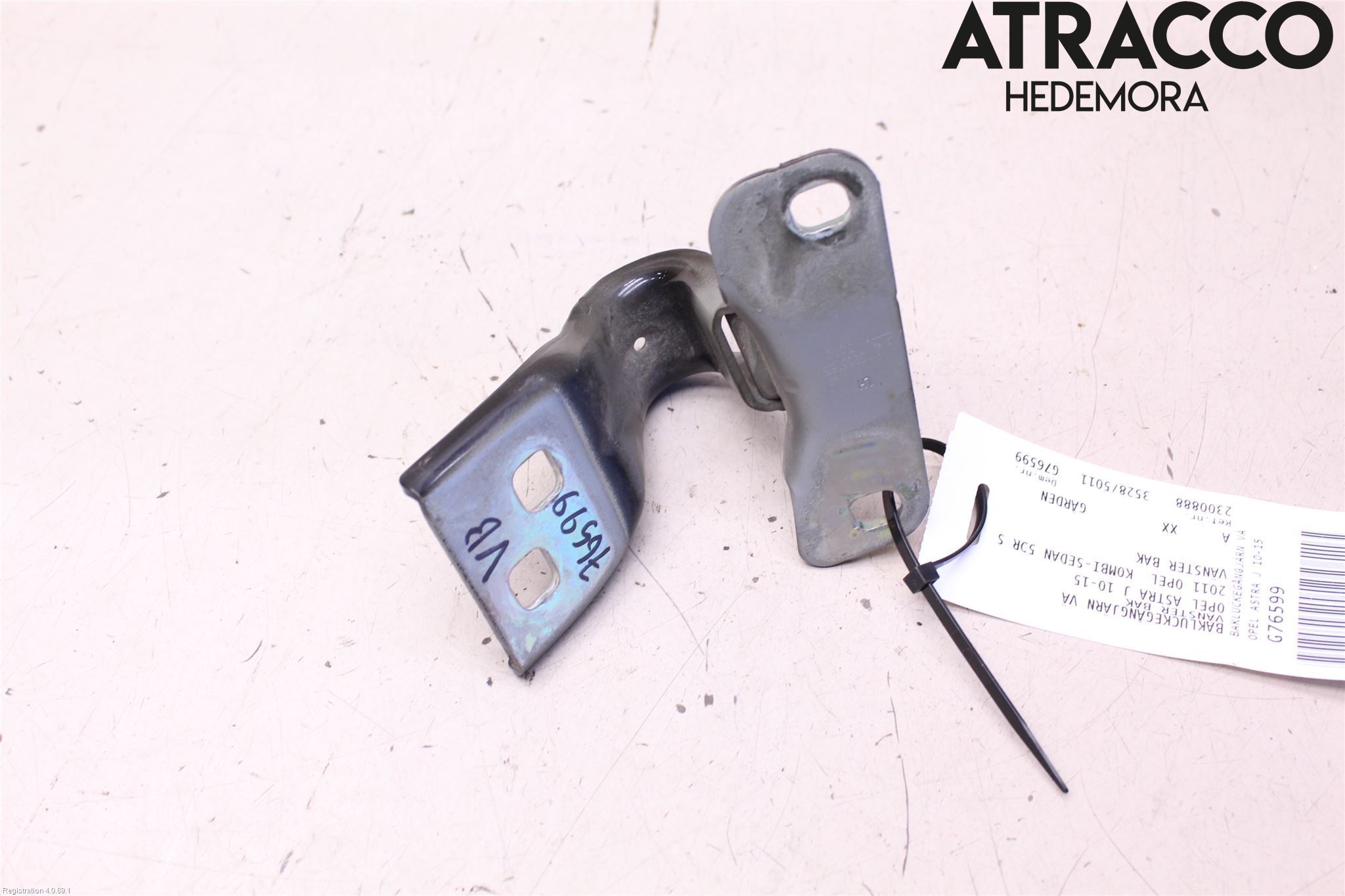 Opel ASTRA J 10-15 Bakluke Hengsel Venstre