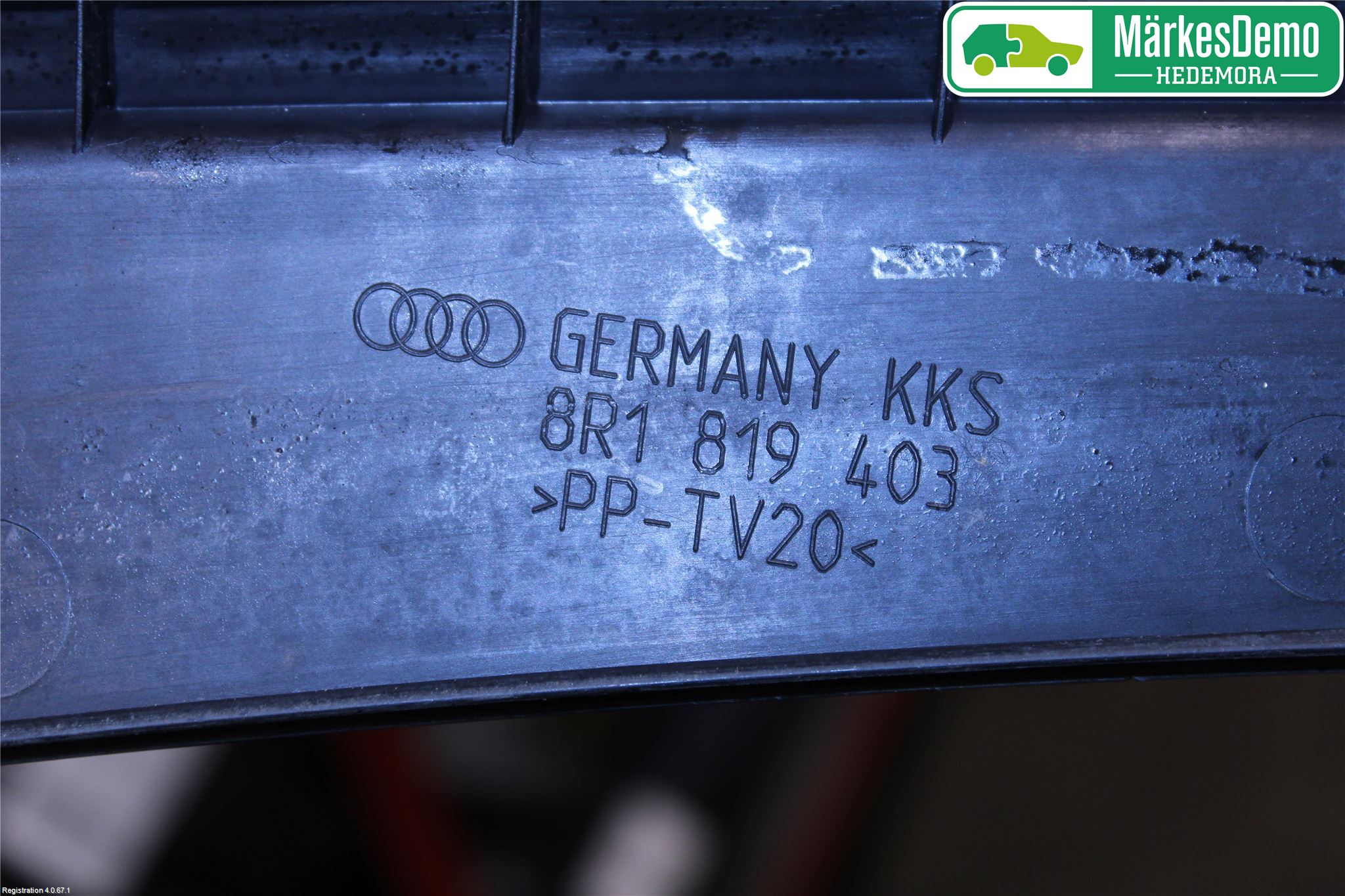 Audi Q5 09-16 Visker Deksel-Grill-Under Frr