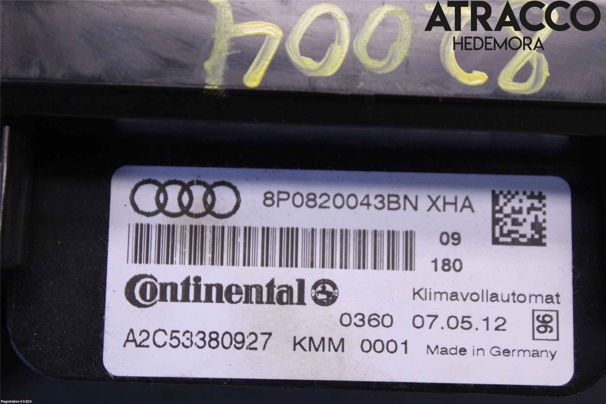 Audi A3/S3 05-13 Varme Ac Betjening-Display