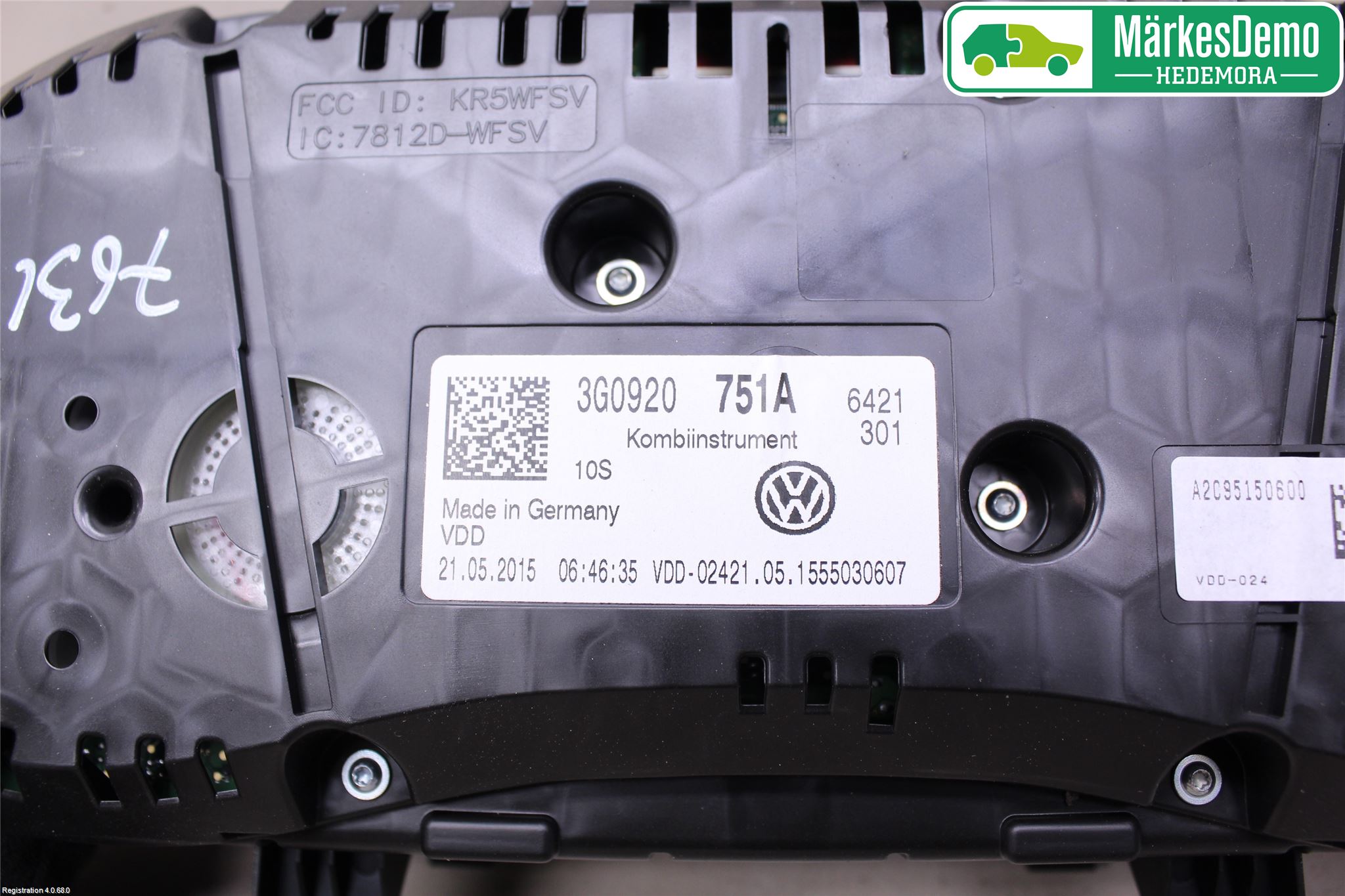 Volkswagen VW PASSAT 15-19 Instr Kombinert
