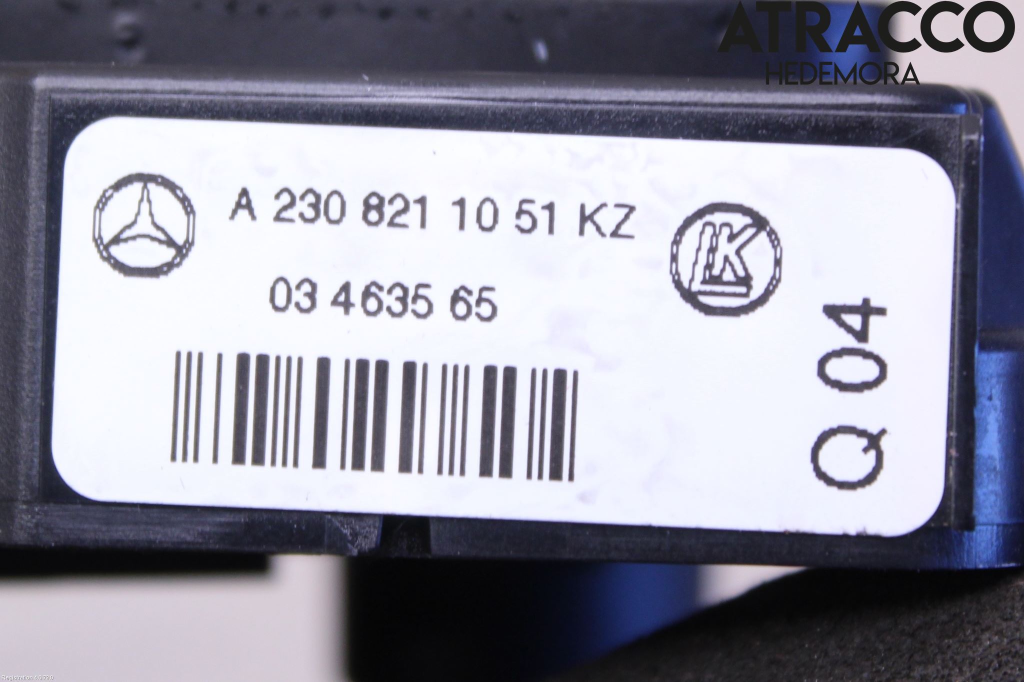 Mercedes-Benz MB SL-KLASS (R230) 00-11 Bryter Sete Regulering
