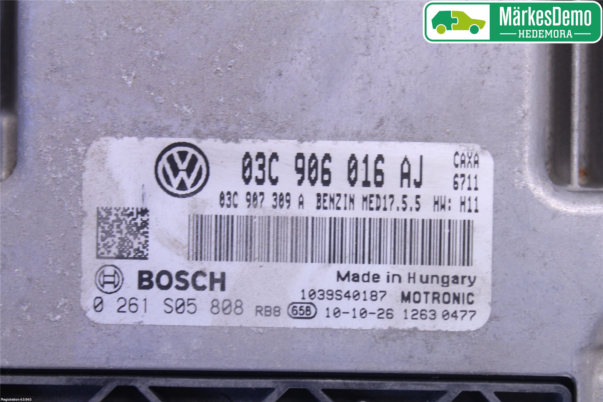 Volkswagen VW GOLF PLUS/CROSS GOLF 04-14 Styreenhet Innsprøytning
