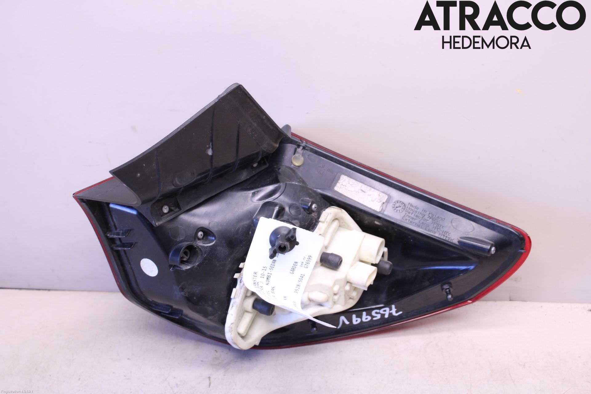 Opel ASTRA J 10-15 Baklykt Venstre