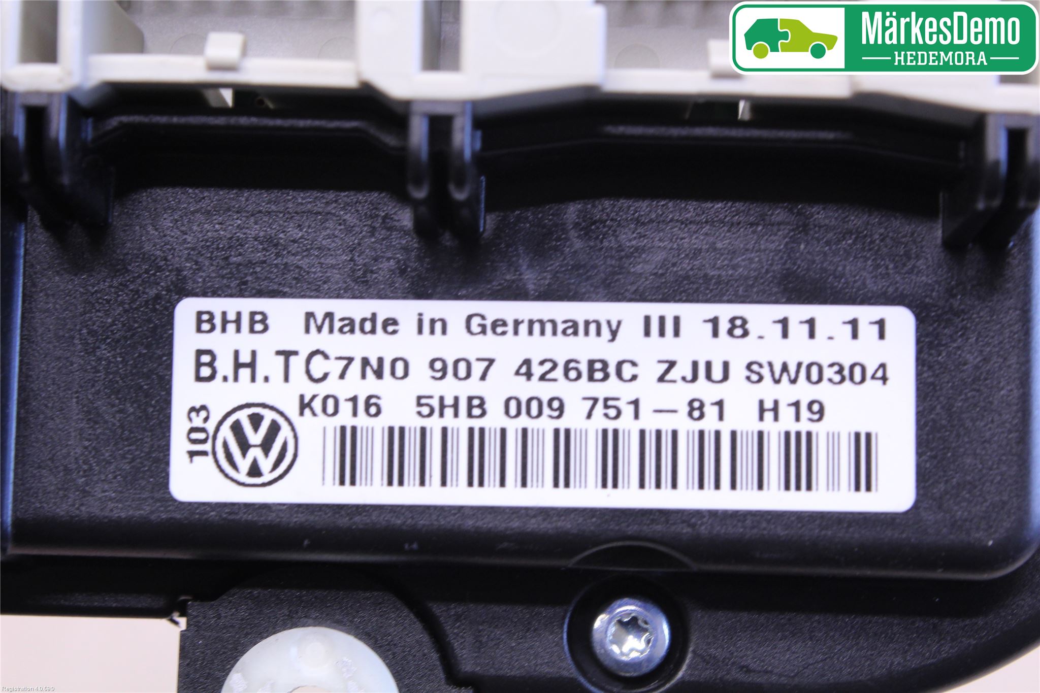 Volkswagen VW CADDY 11-15 Varme Ac Betjening-Display