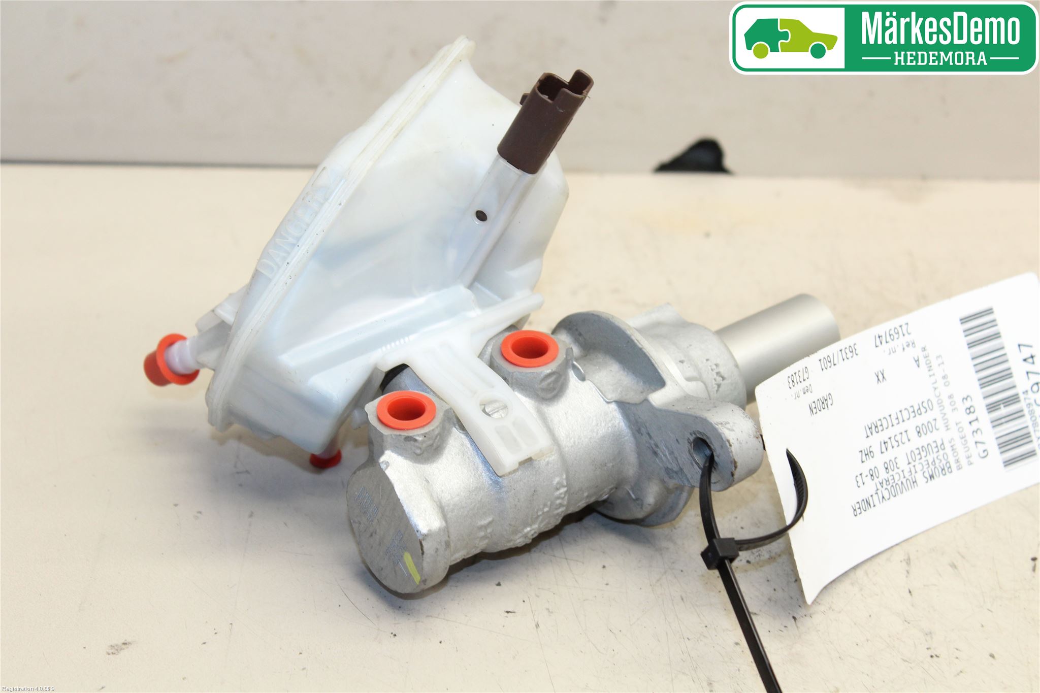 Peugeot 308 08-13 Brems Hovedsylinder