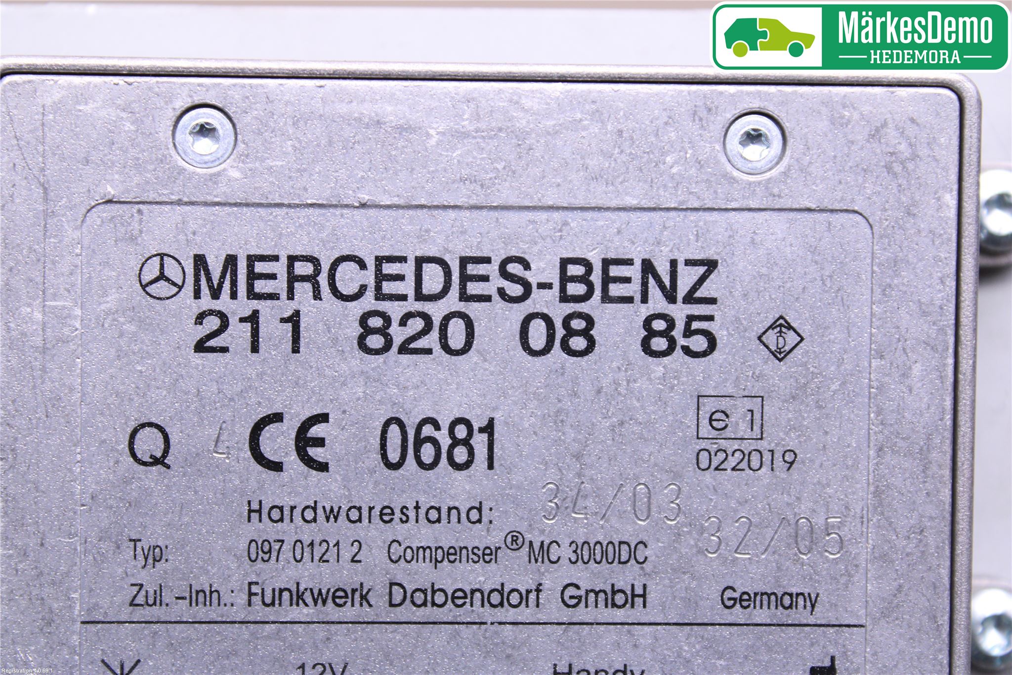 Mercedes-Benz MB S-KLASS (W221) 05-13 Stereo Antenneforsterker