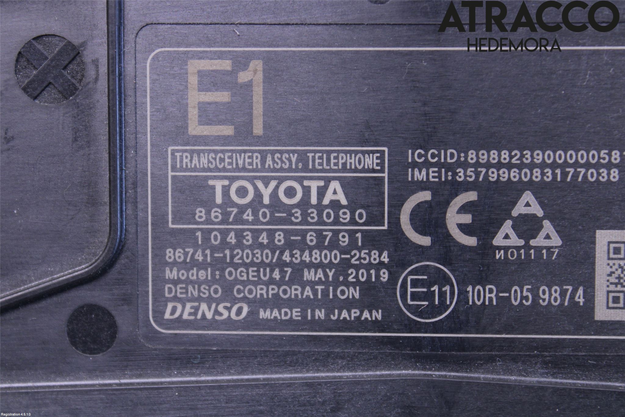 Toyota CAMRY 19-24 Styreenhet Tale