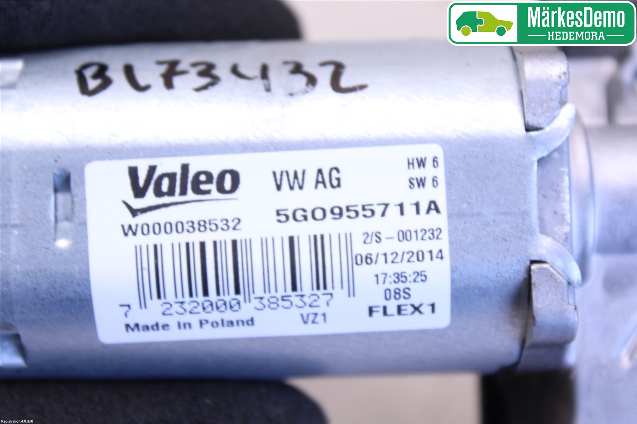 Volkswagen VW PASSAT 15-19 Viskermotor Bakluke