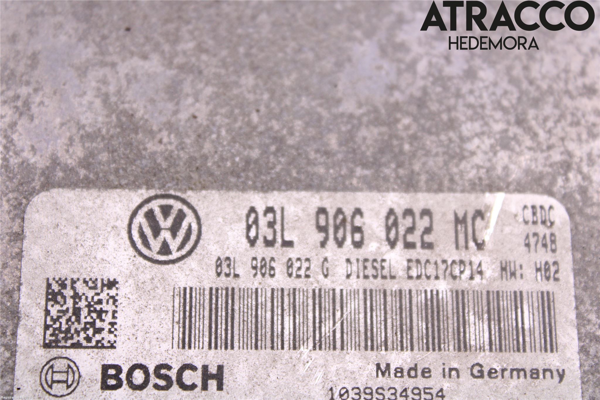 Volkswagen VW GOLF VI 09-13 Styreenhet Dieselpumpe