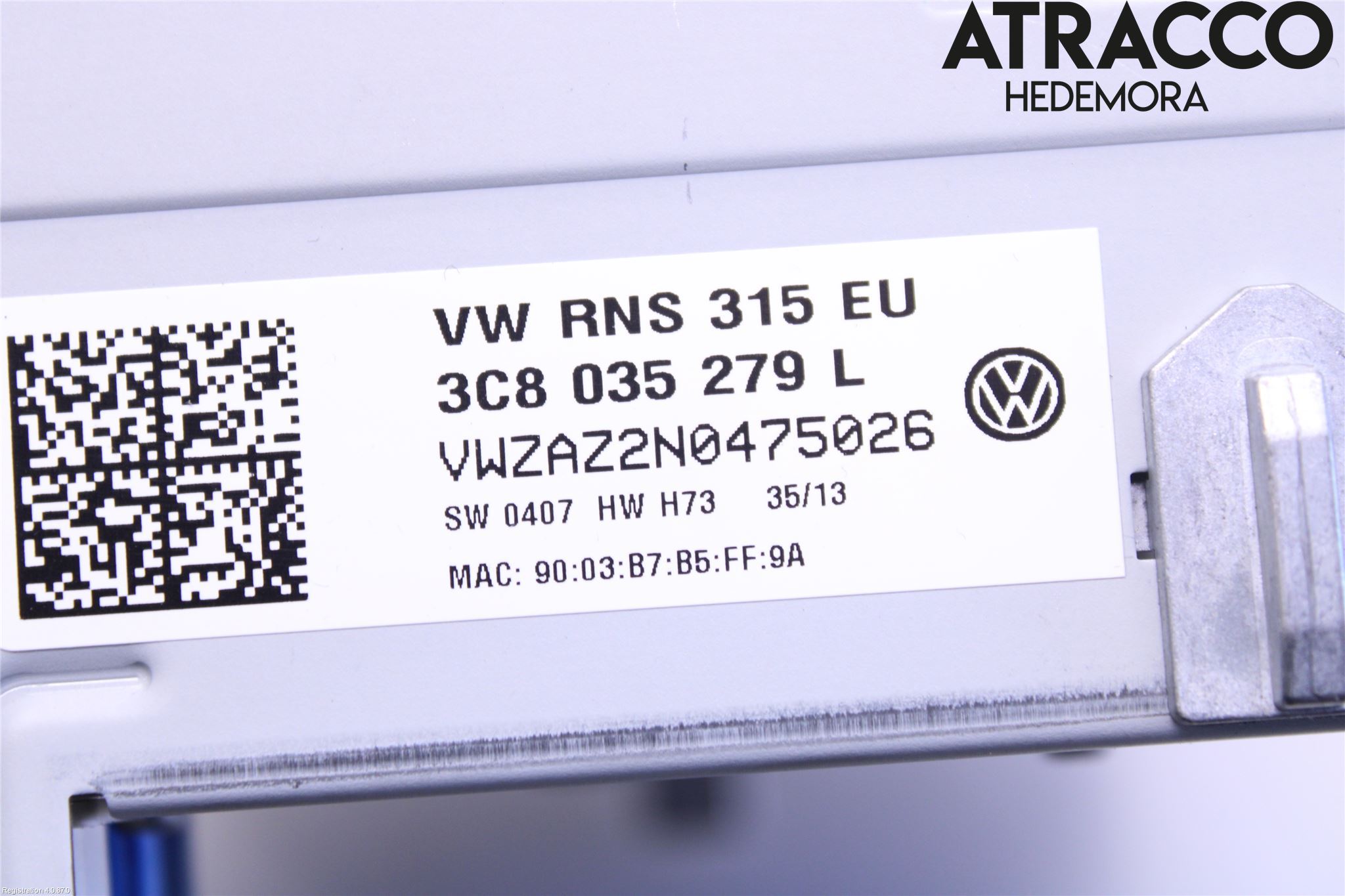 Volkswagen VW POLO 10-17 Stereo Radio Med Cd