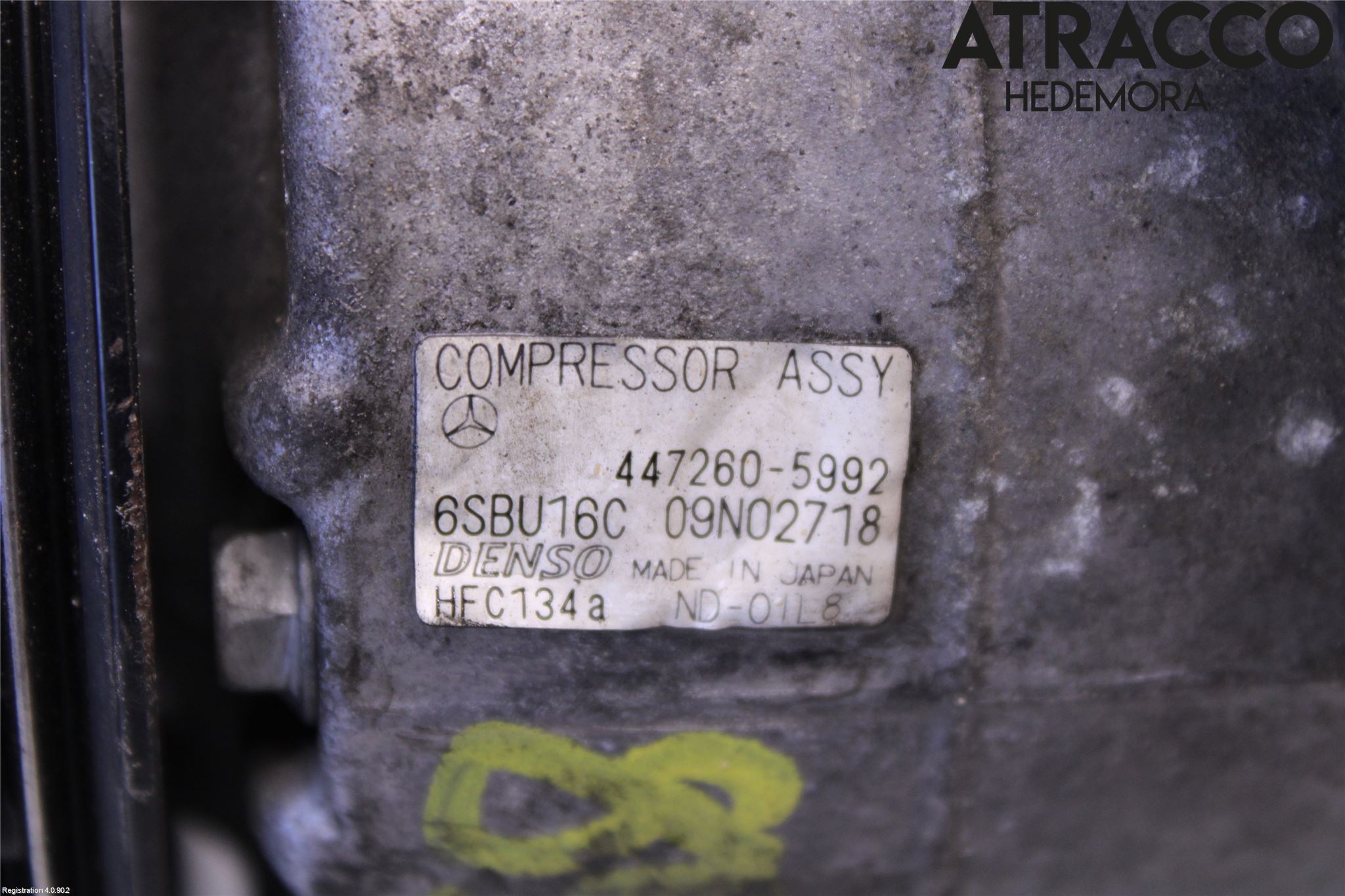 Mercedes-Benz MB C-KLASS (W204) 07-15 Varme Ac Kompressor