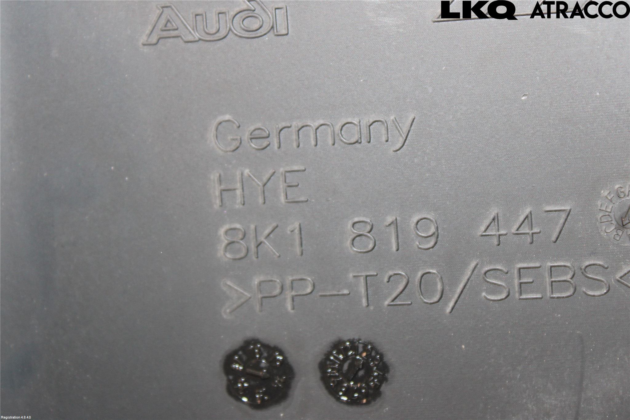Audi A4 12-15 Visker Deksel-Grill-Under Frr