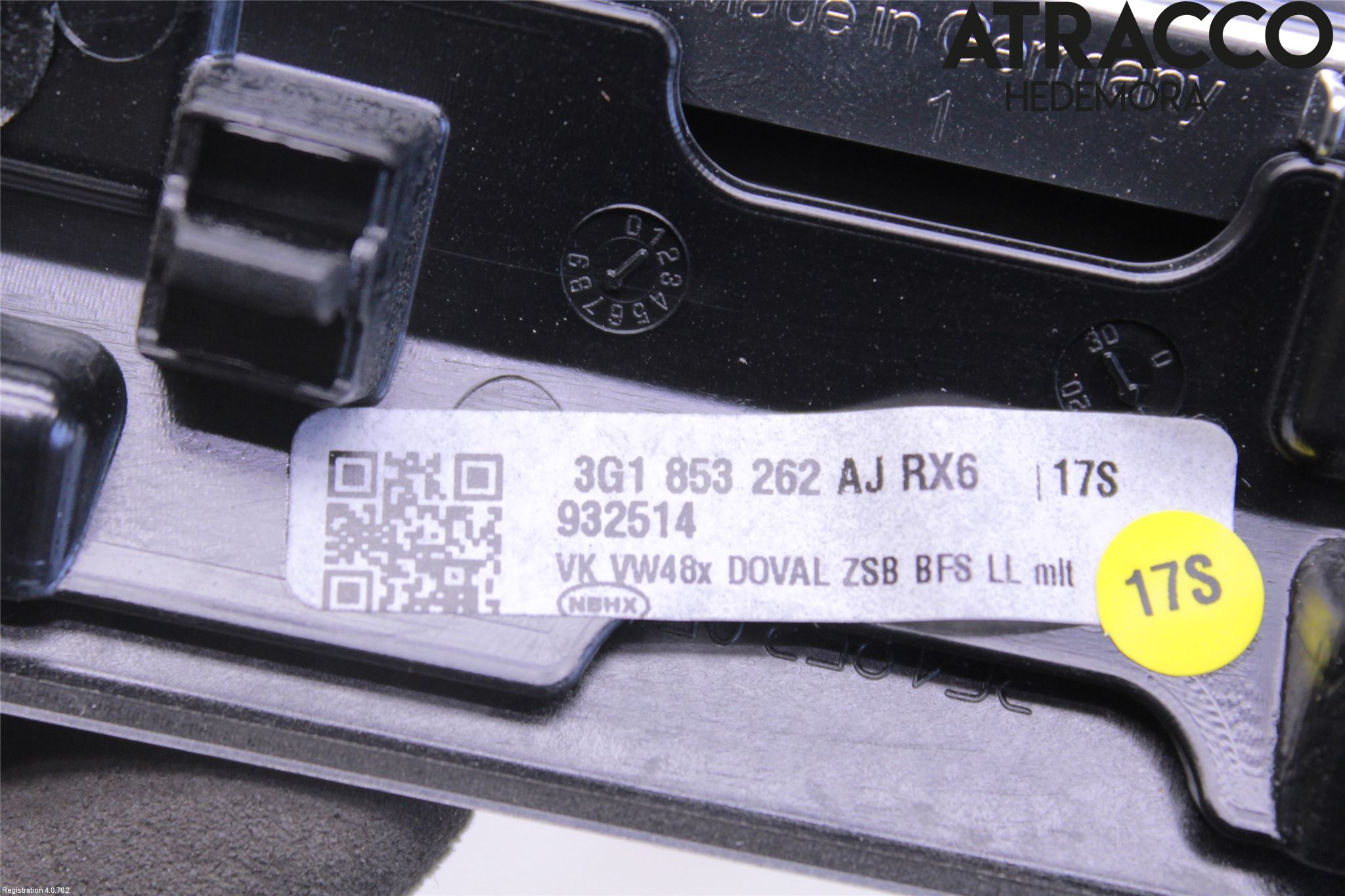 Volkswagen VW PASSAT 15-19 Innr Dekor Instrbord