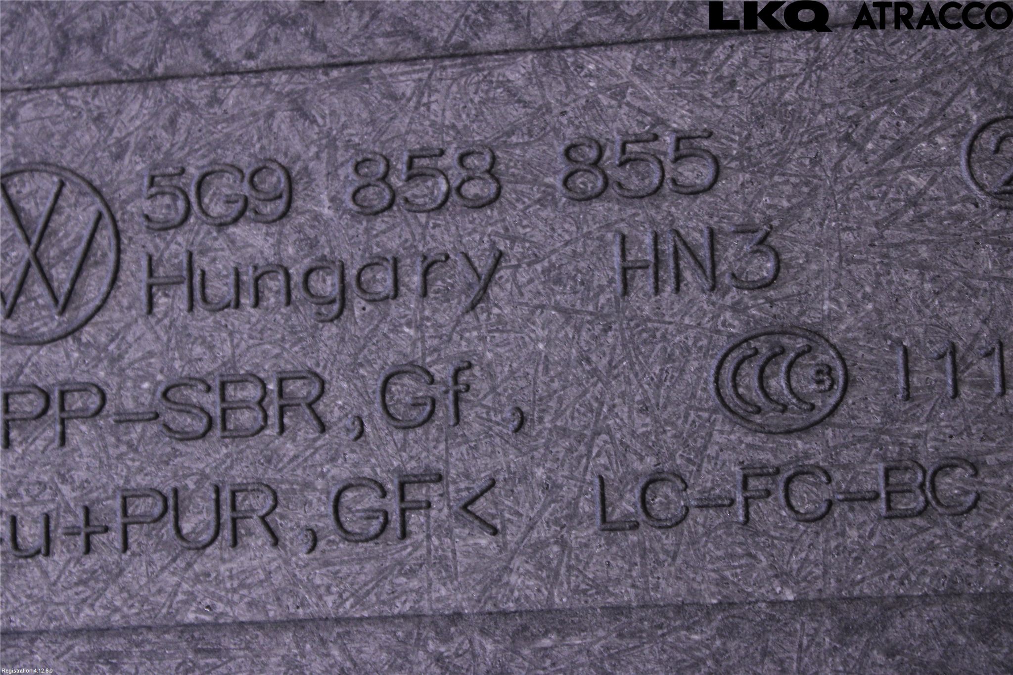 Volkswagen VW GOLF / E-GOLF VII 13-20 Innr Bagasjeromkledsel