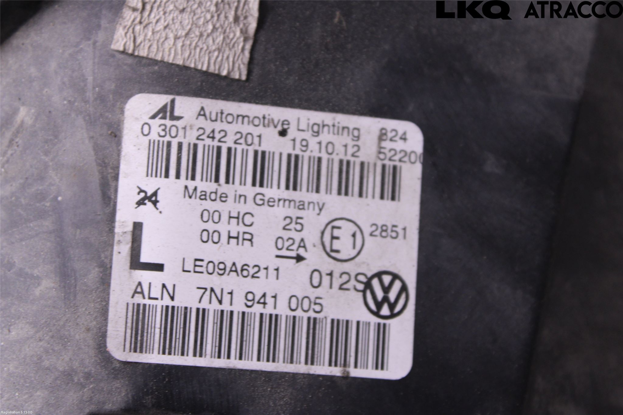 Volkswagen VW SHARAN 11- Frontlykt Venstre
