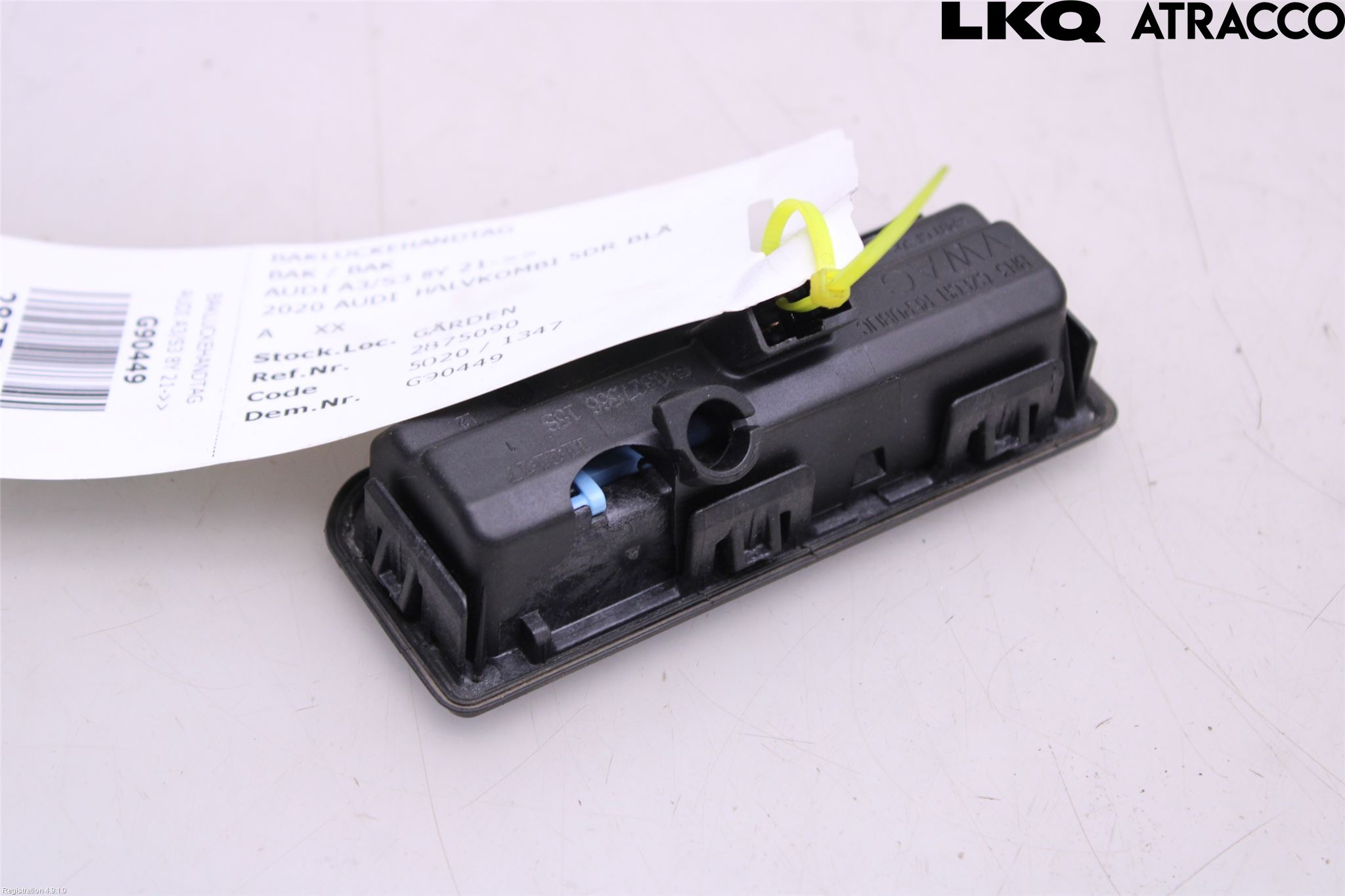 Audi A3/S3 8Y 21- Bakluke Handtak Ytre