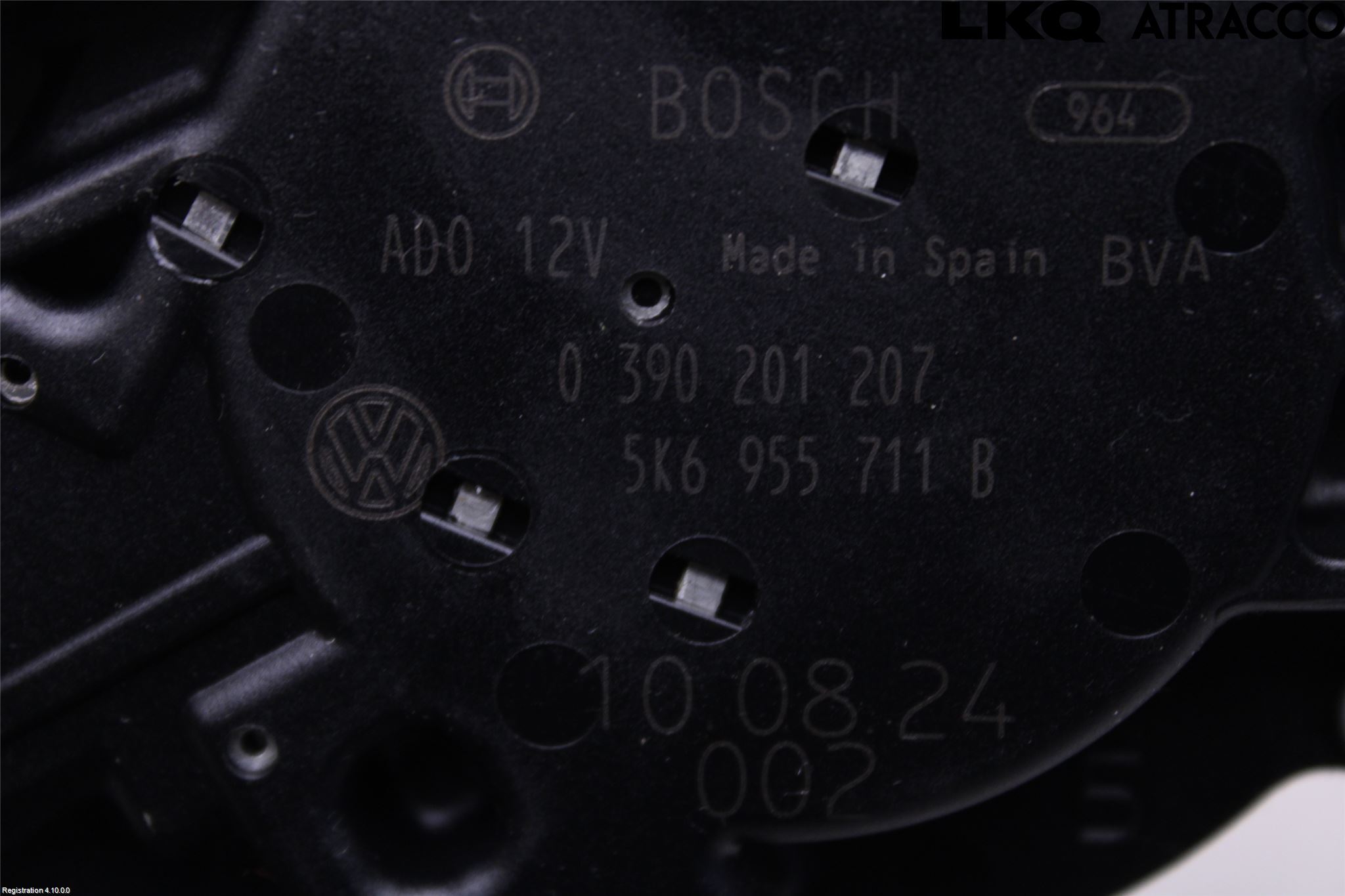 Volkswagen VW GOLF VI 09-13 Viskermotor Bakluke