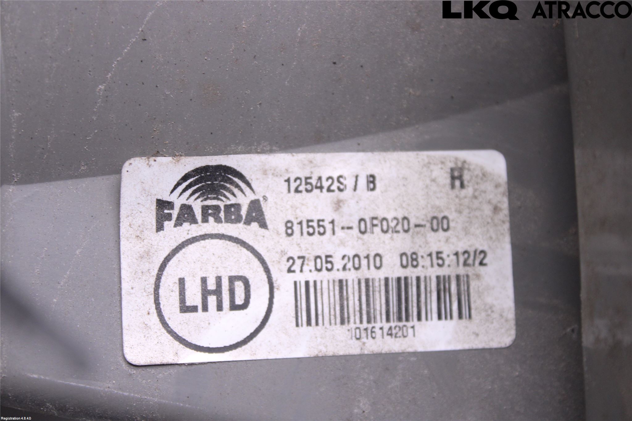 Toyota COROLLA VERSO 04-07 Baklykt Høyre