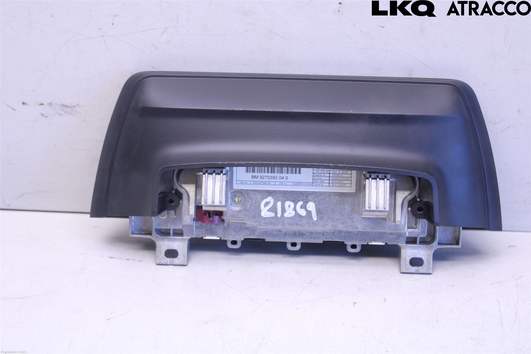 BMW 3 F30/F31/F80 12-19 Instr Skjerm Dvd-Gps-Ac-Tlf