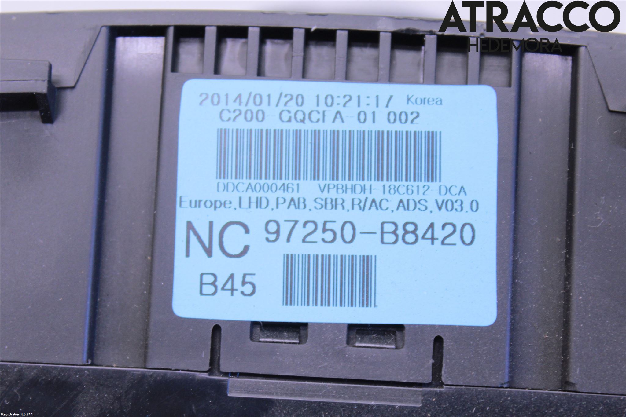 Hyundai SANTA FE 13-18 Varme Ac Betjening-Display