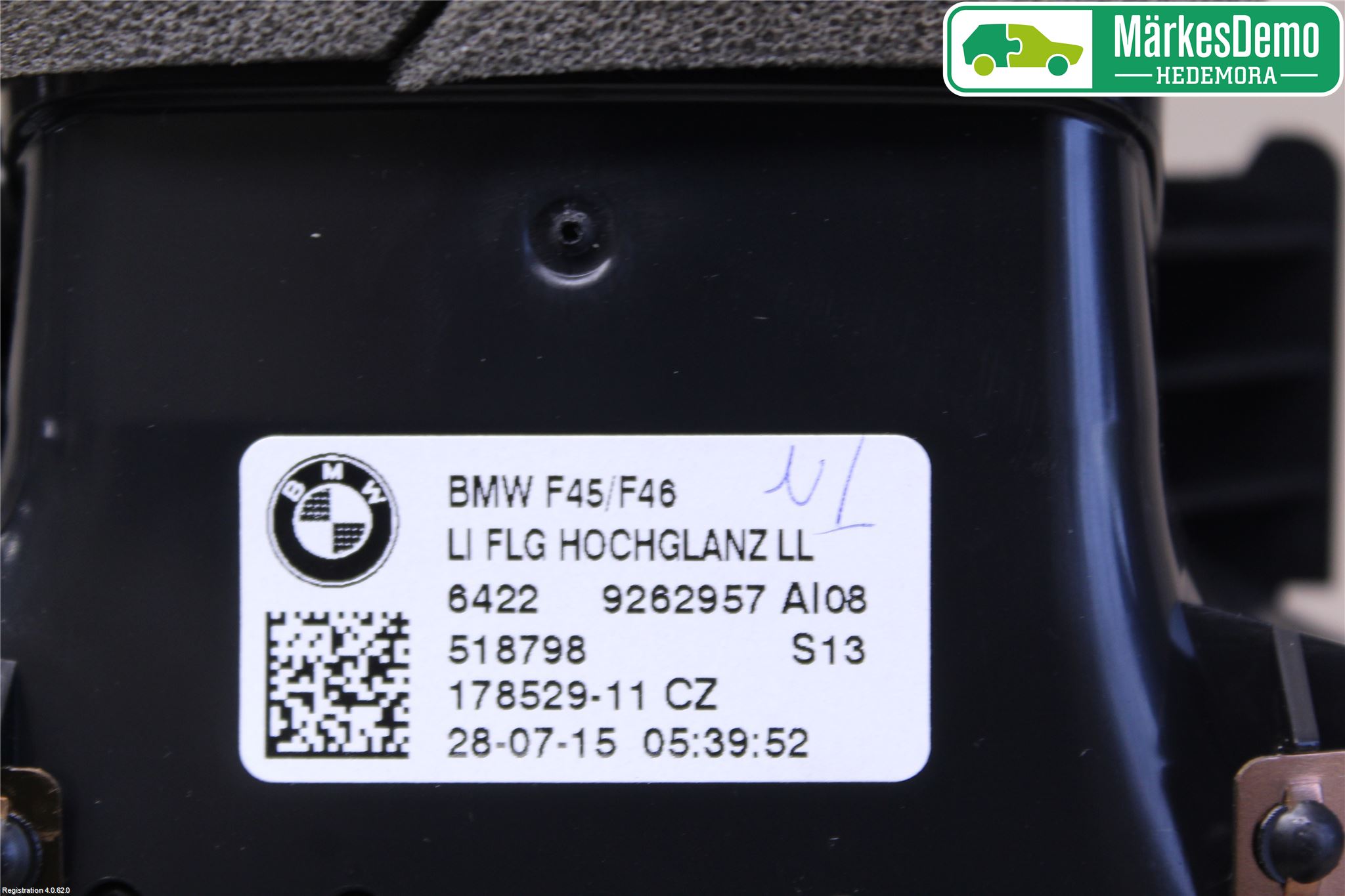 BMW 2 F45 Active Tourer 14-21 Dashbord Kanal - Dyse