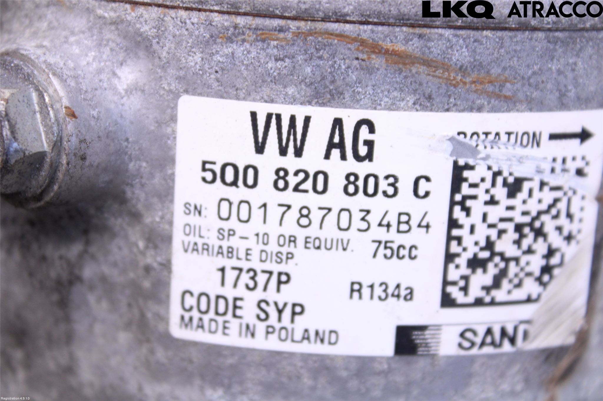 Skoda OCTAVIA (5E) 13-20 Varme Ac Kompressor