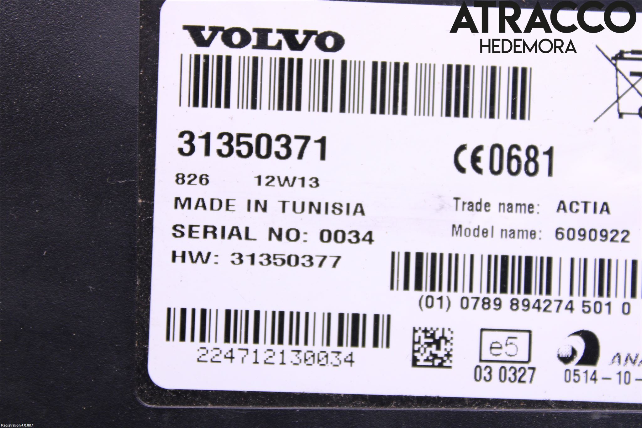 Volvo XC70 08-13 Styreenhet Tale