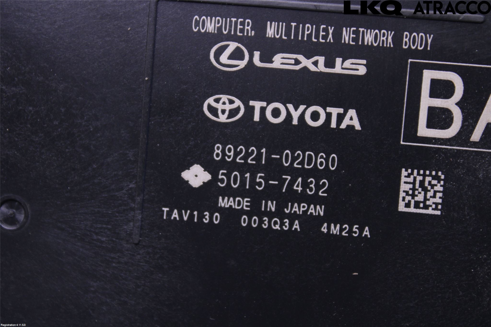 Toyota COROLLA 19- Styreenhet Øvrig