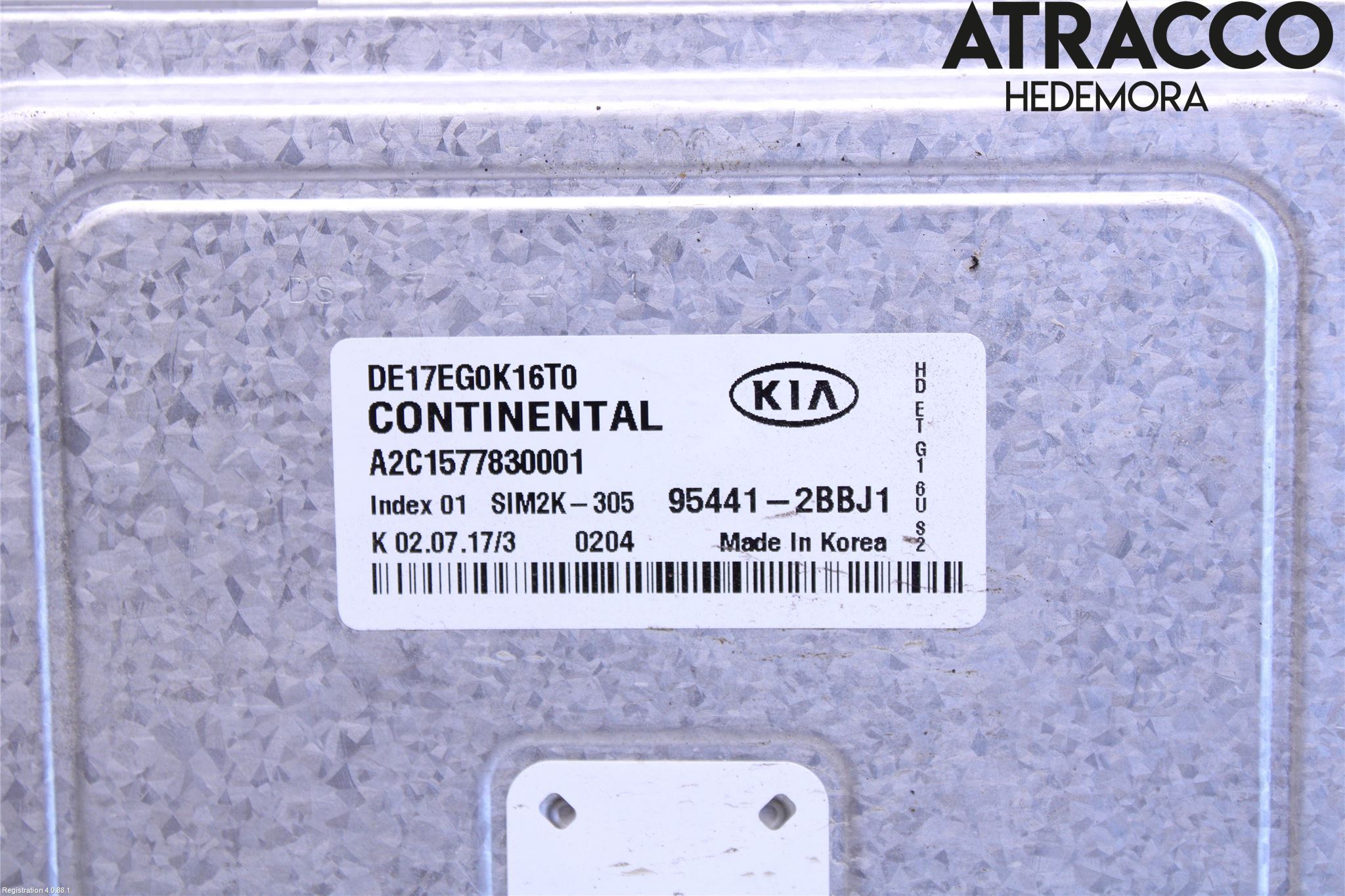 Kia NIRO (DE) 17-22 Styreenhet Gearkasse