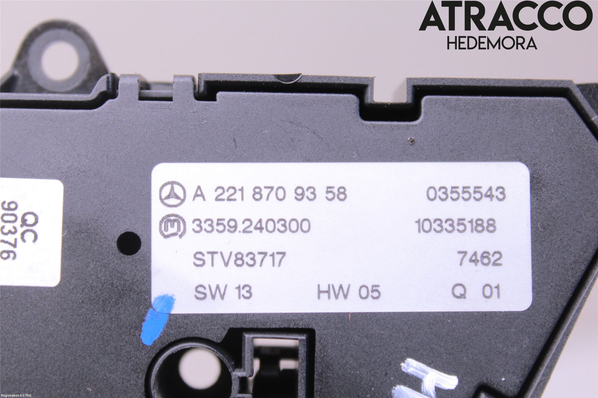 Mercedes-Benz MB S-KLASS (W221) 05-13 Bryter Sete Regulering